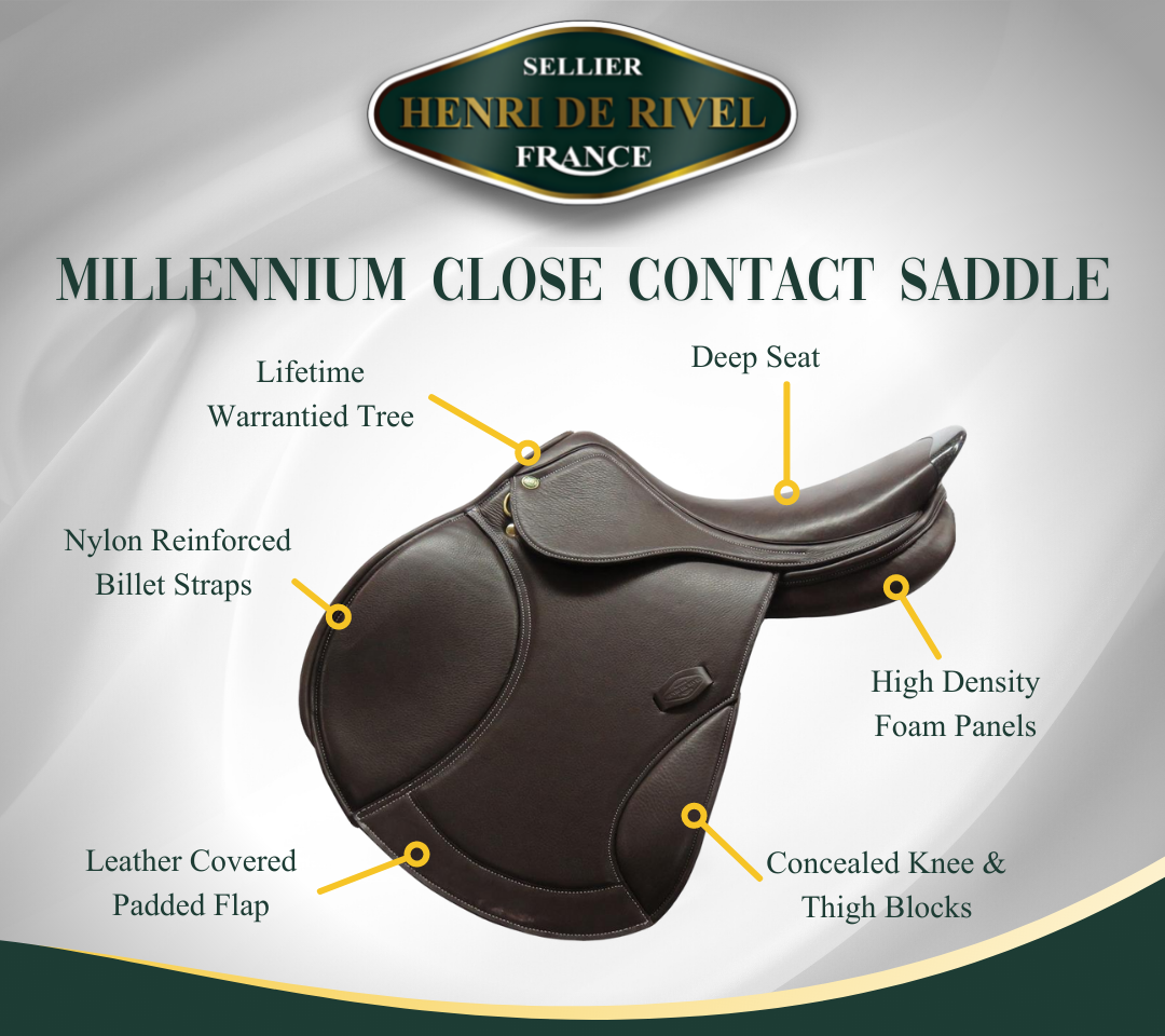 SALE HDR Henri de Rivel Millennium Covered Close Contact Saddle