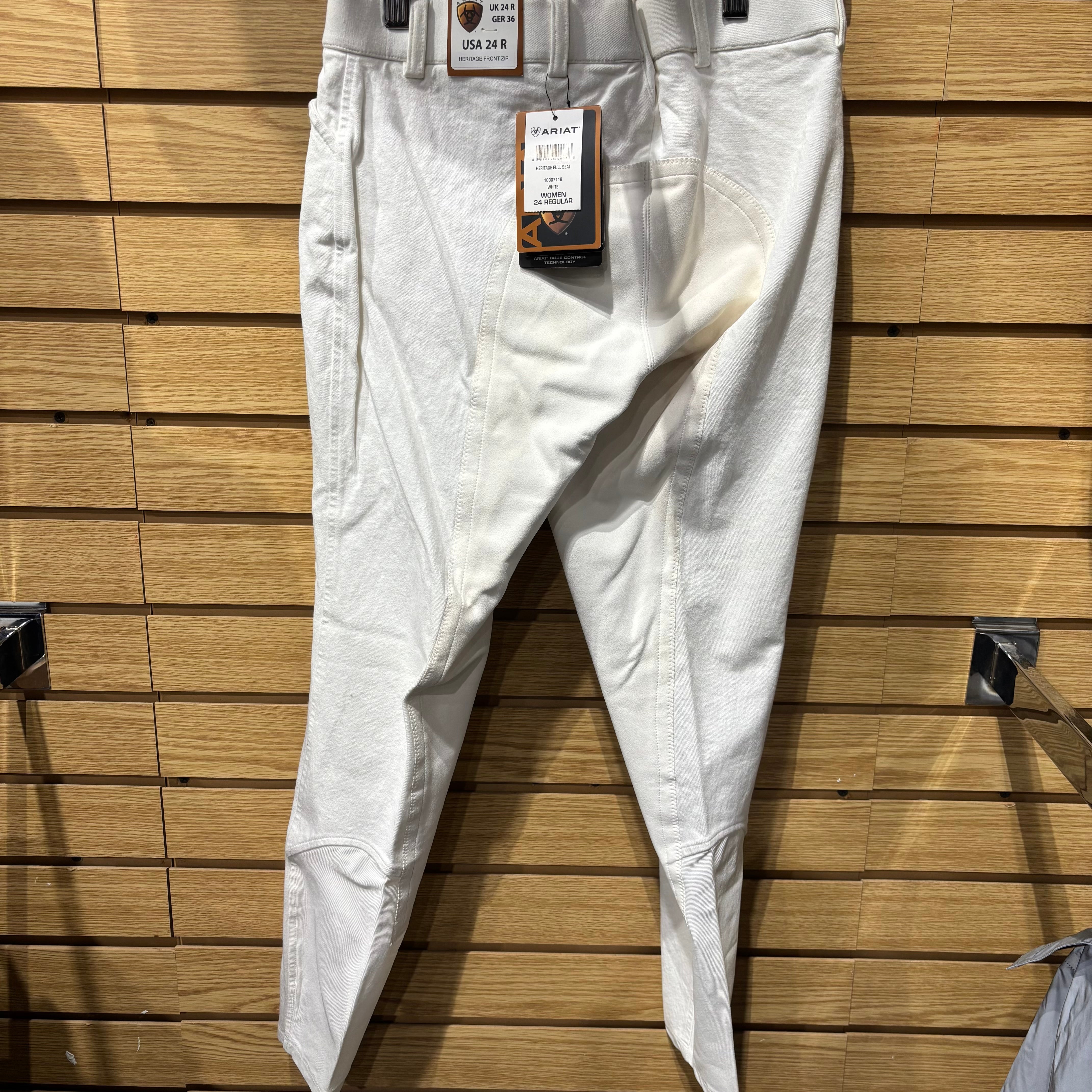 Used 24R White Ariat Breeches