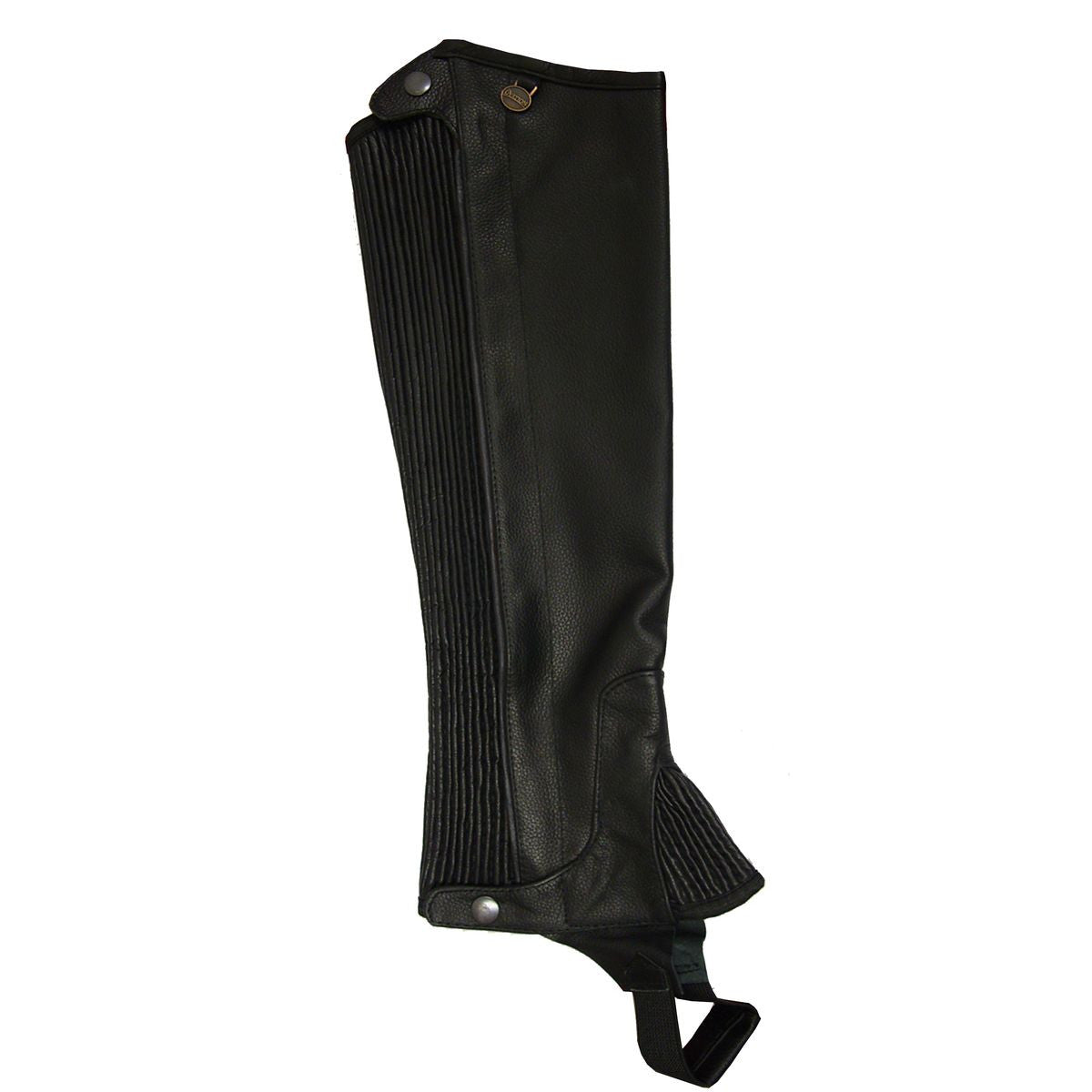 Ovation Kids Top Grain Leather Half Chaps - Black - main