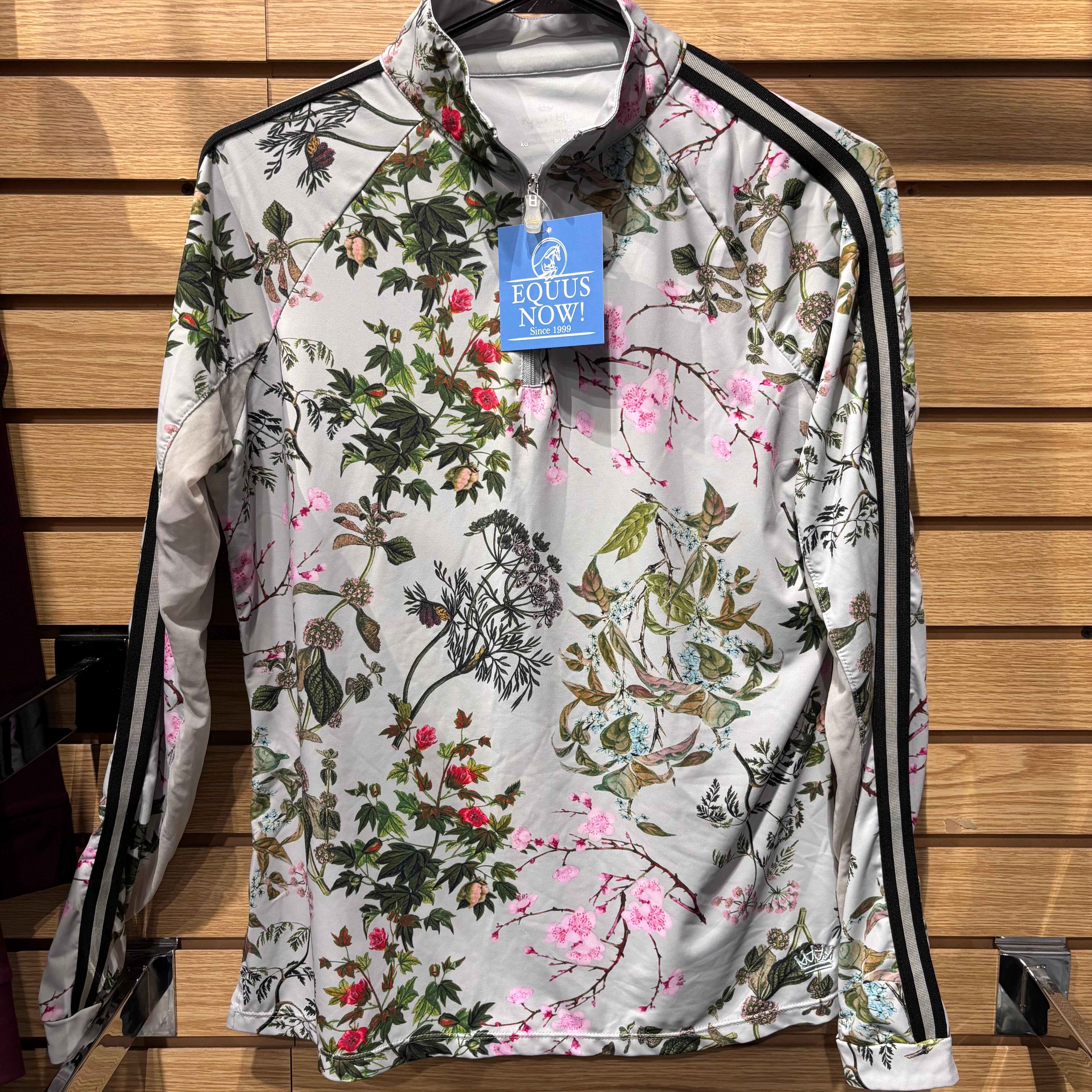 Used Kastel Denmark Floral Long Sleeve Sun Shirt Large
