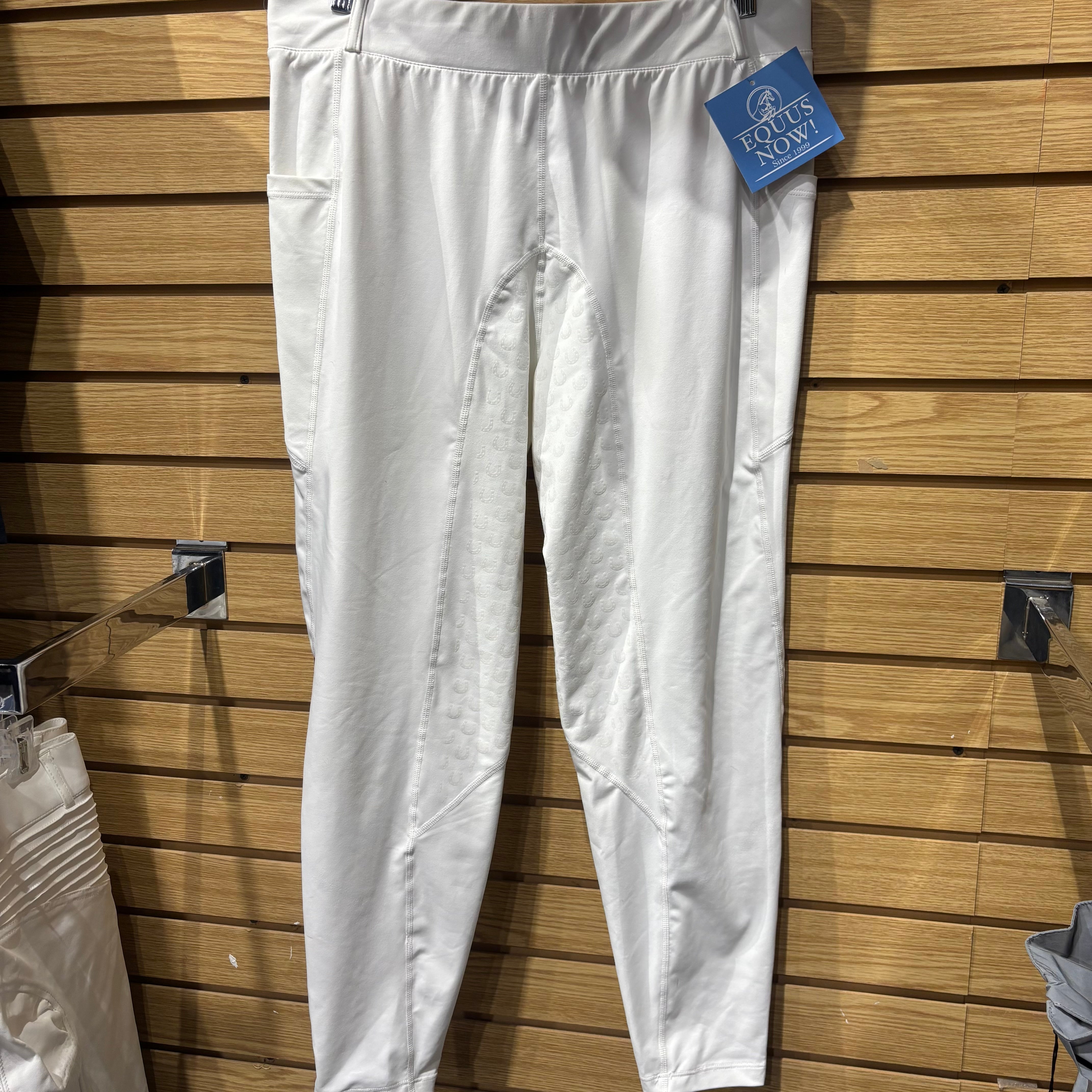 Used XL White FitsT4 Sports Full Seat Tights