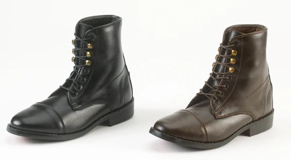 EquiStar All-Weather Synthetic Laced Paddock Boots - Ladies