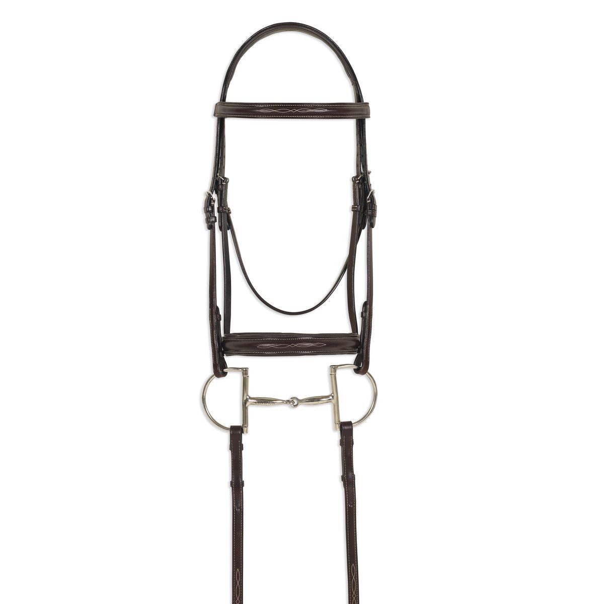 Ovation ATS Padded Fancy Stitched Wide Nose Bridle - sku to order - 69899