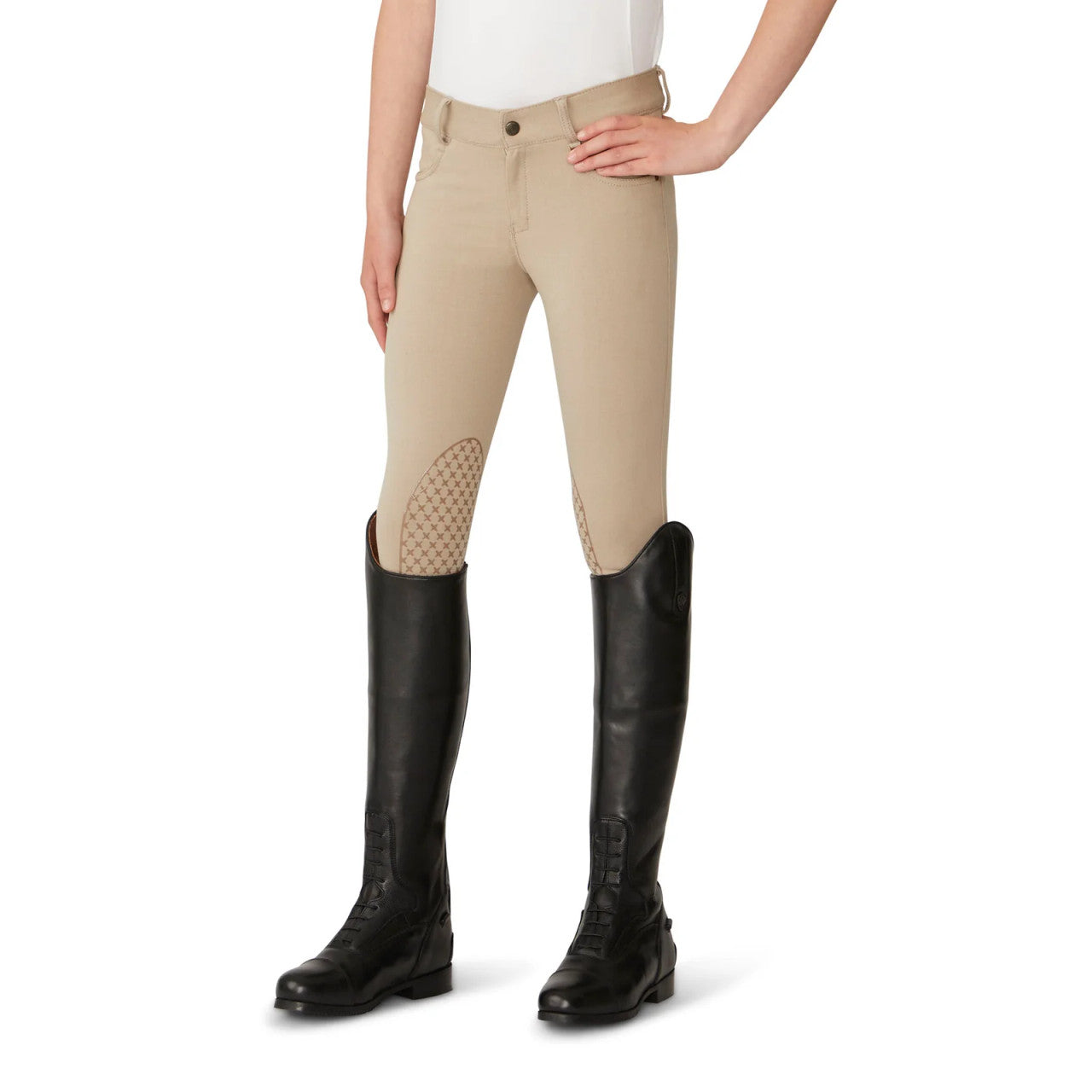 Ovation Kids SoftFlex GRIP-TEC Knee Patch Breech - supporting