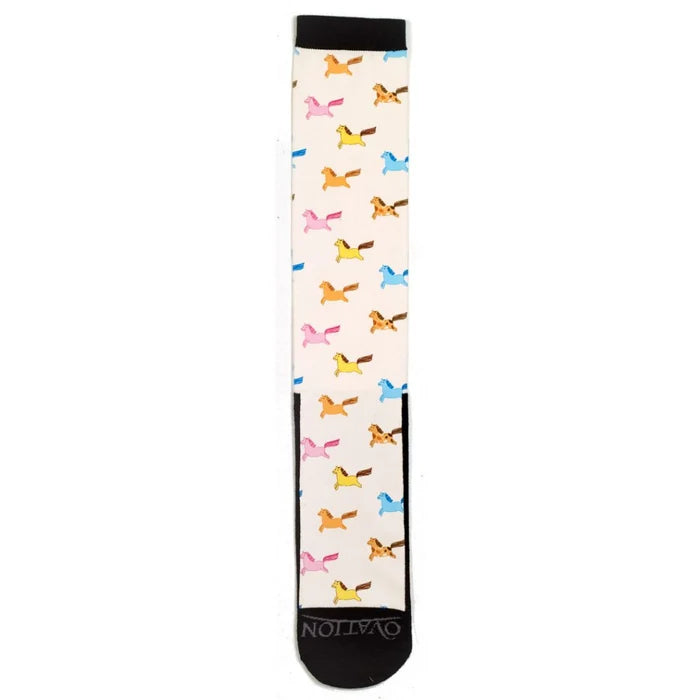 Ovation Ladies FootZees Boot Sock - C2008 Chubby Ponies