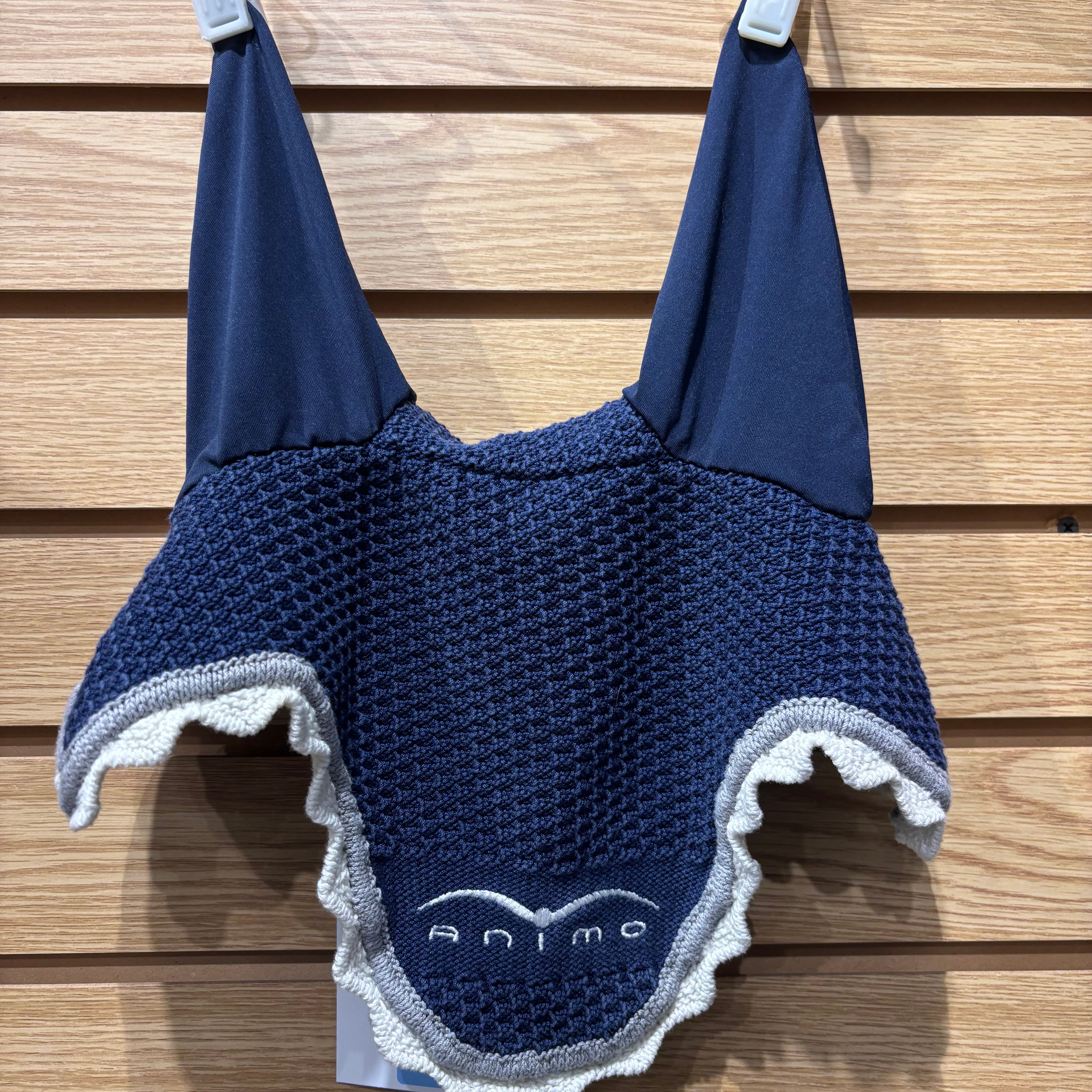 Used Large Navy Animo Ear Bonnet