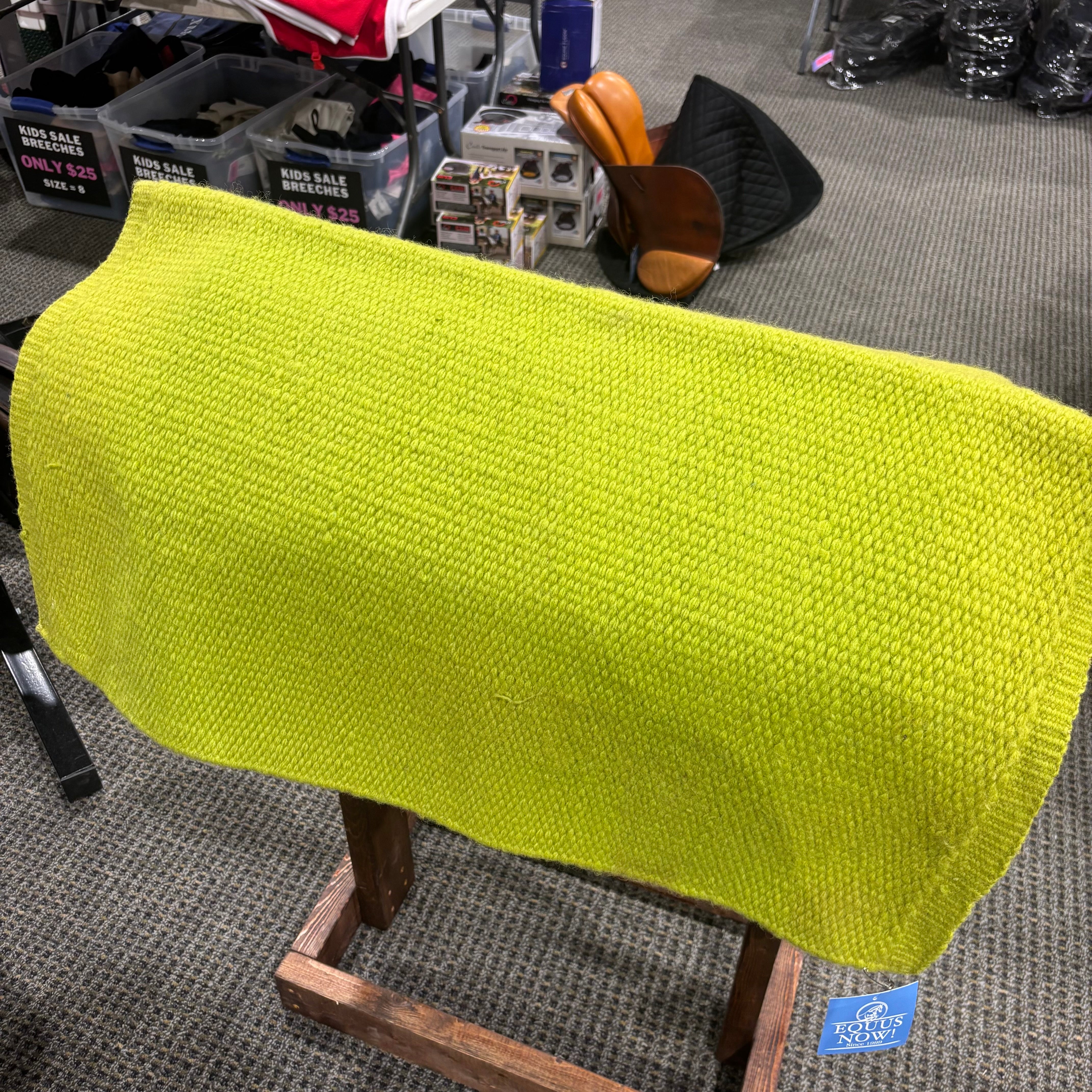 Used Mayatex Lime Green Western Saddle Pad