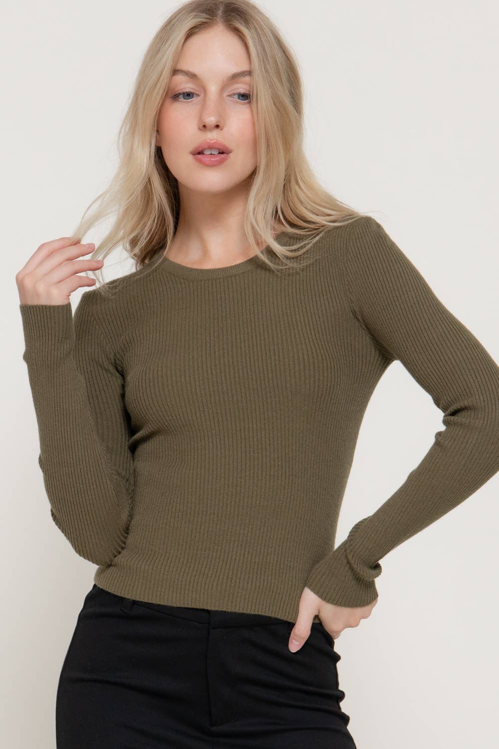 Long Sleeve Crew Neck Sweater