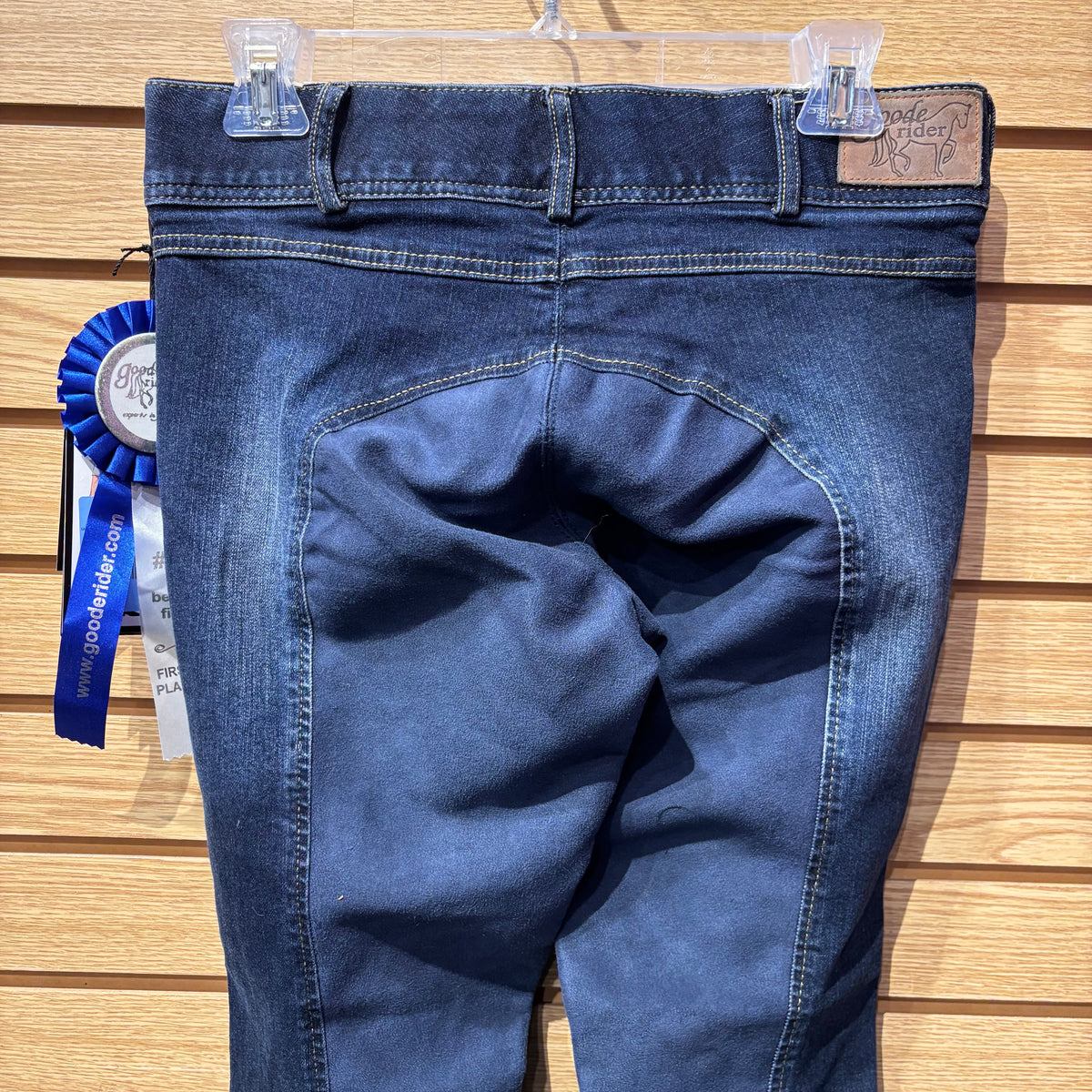 Used 28L Denim GoodeRider Full Seat Breeches