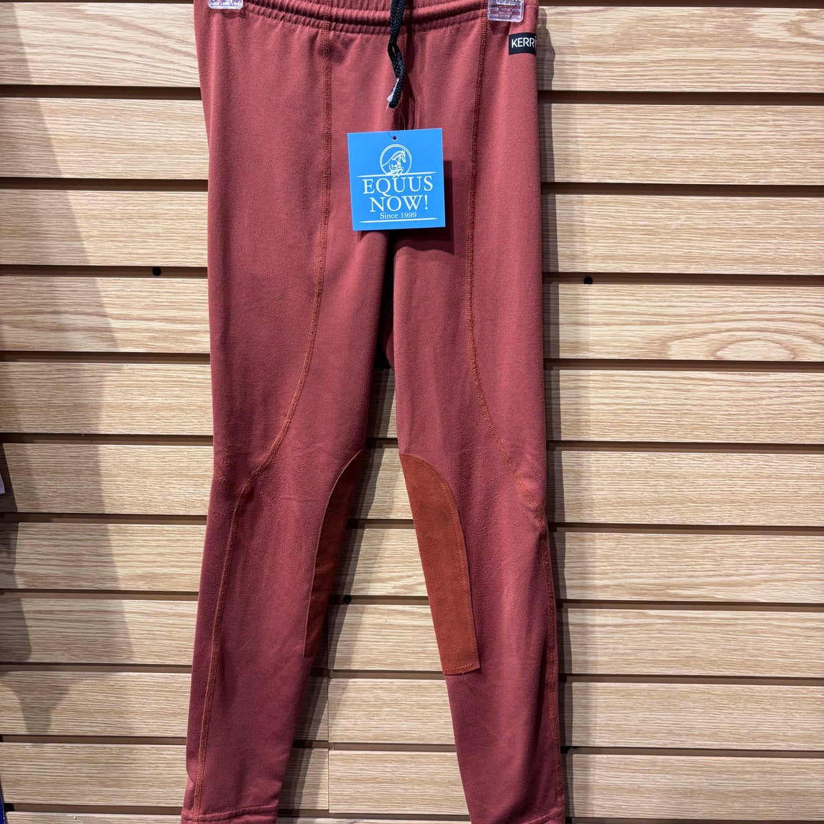 Used Youth Medium Rust Kerrits Knee Patch Riding Tights