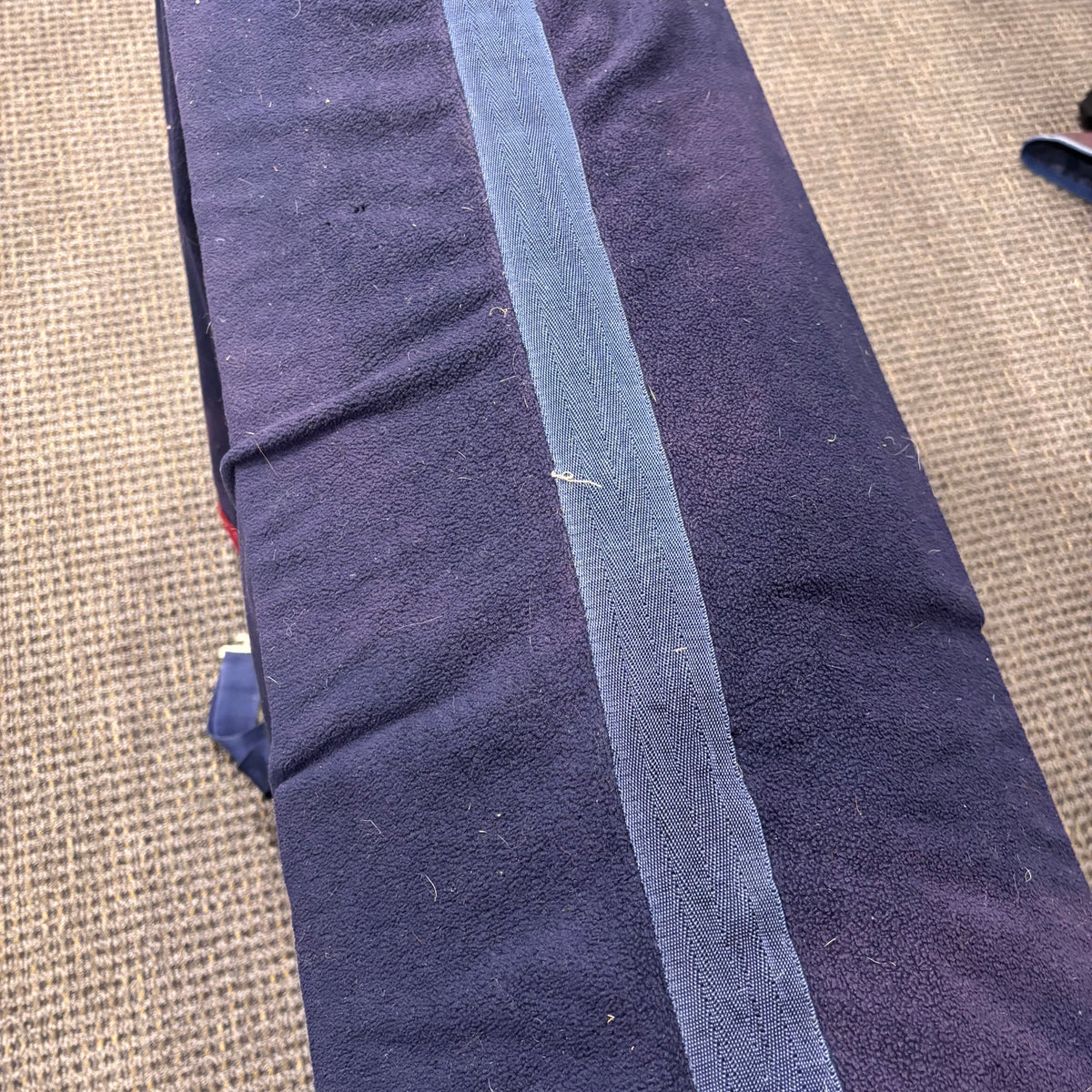 Used 64" Navy/Maroon Fleece Cooler