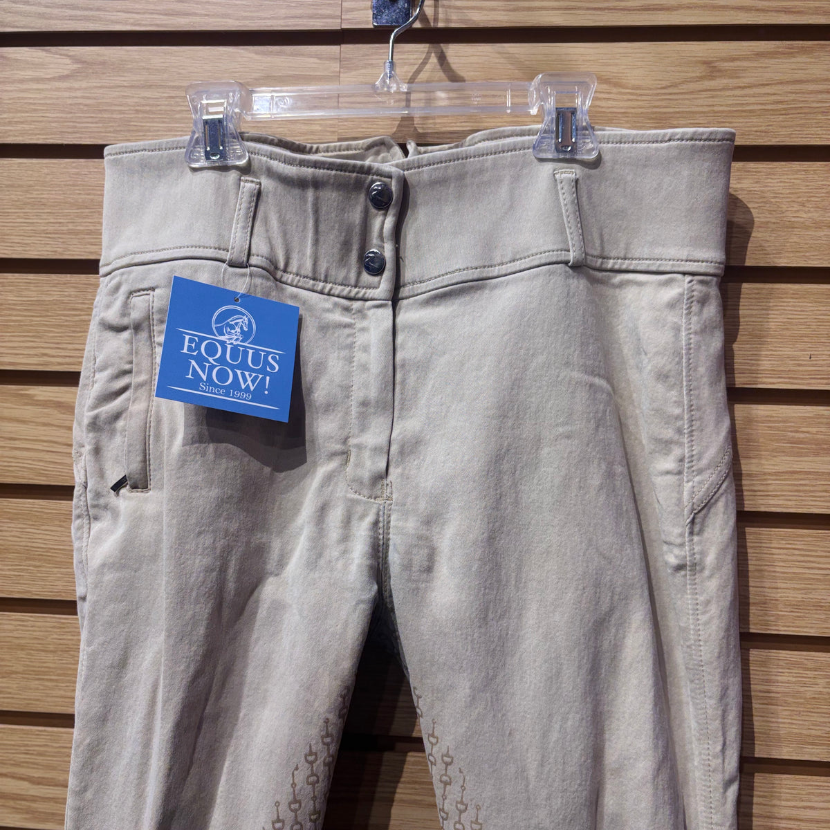 Used 30 Tan Horze Silicone Full Seat Breeches