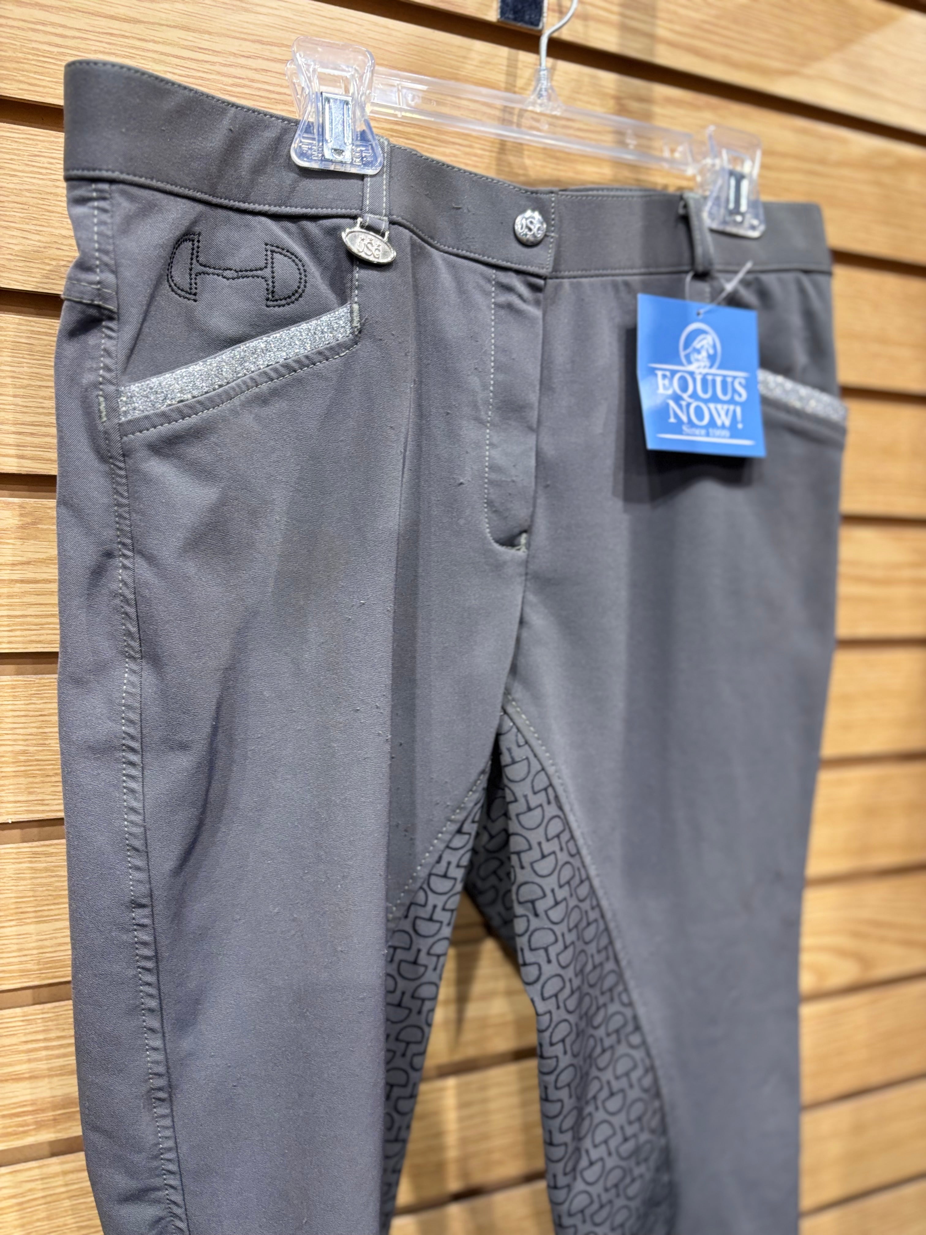 Used USG 32 Grey Full Seat Breeches