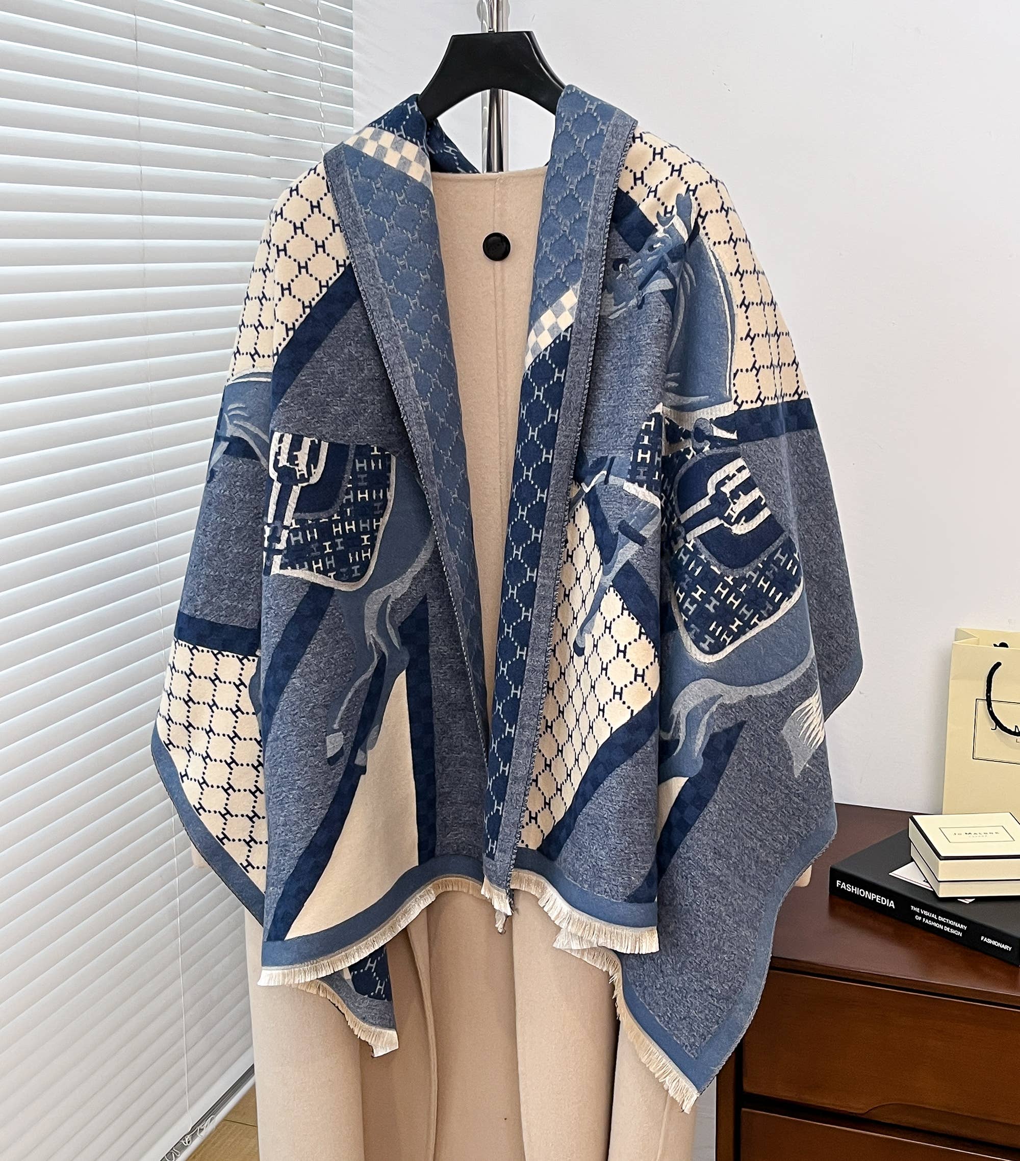 Winding River - Equestrian Blue Giddy Up! Reversible Wrap