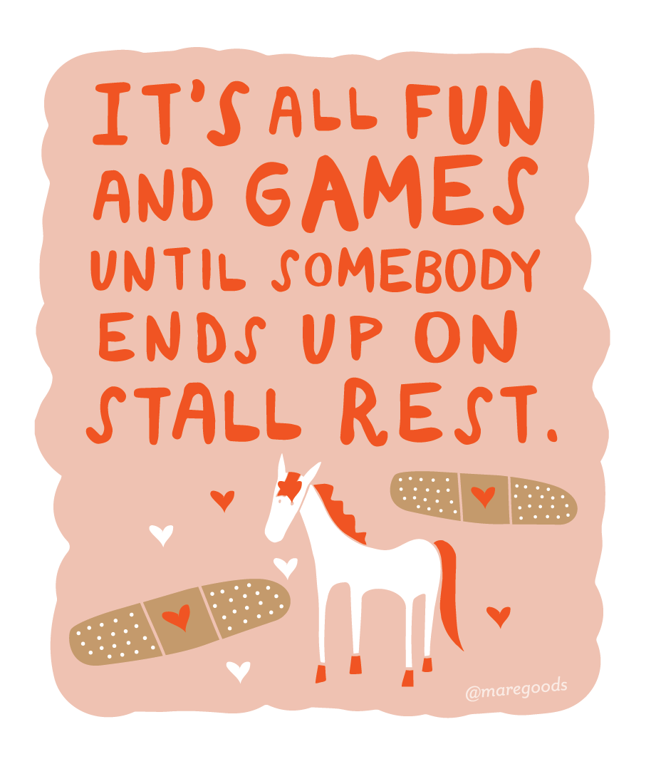 Mare Modern Goods - Stall Rest Sticker
