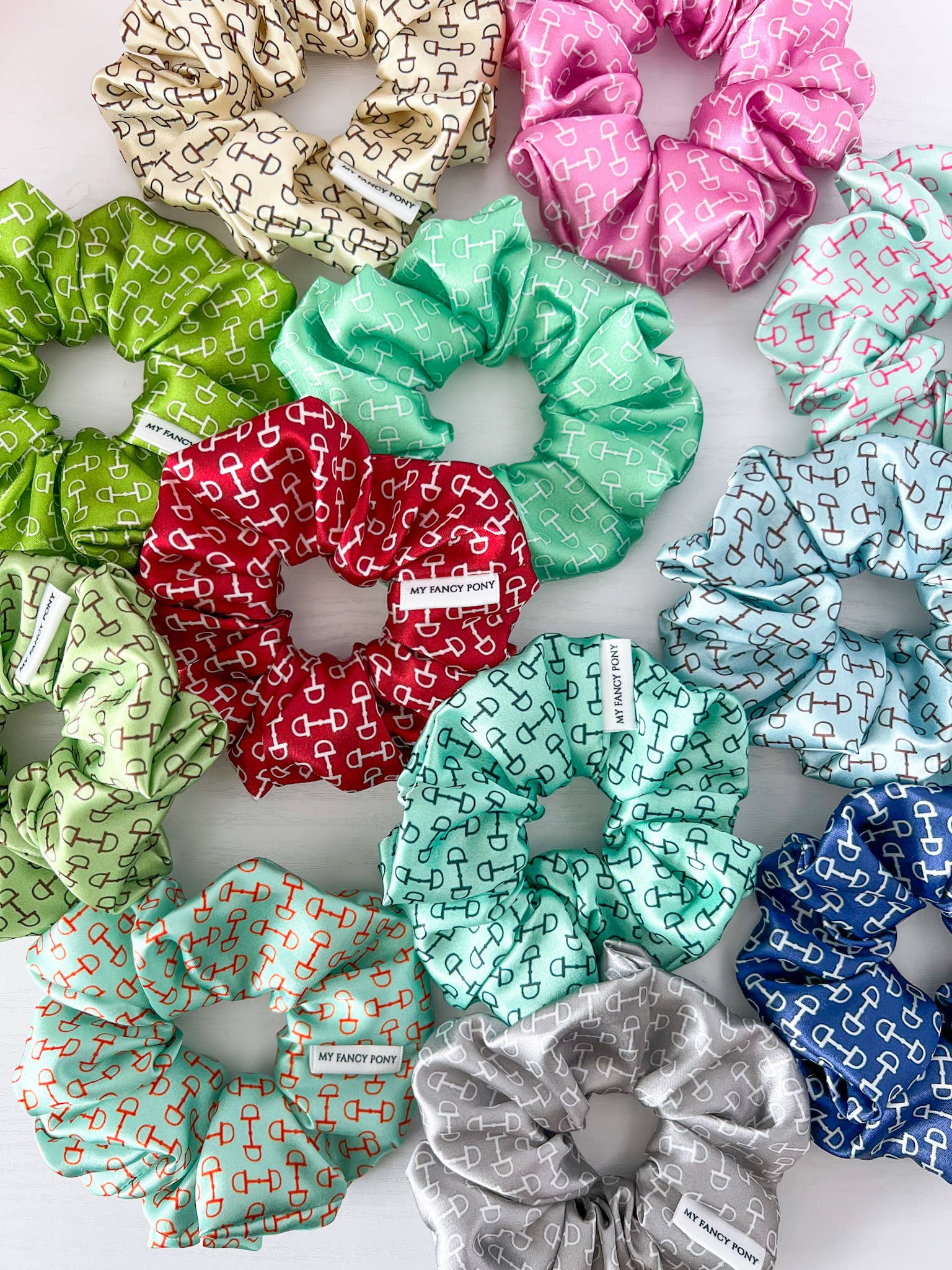 My Fancy Pony - Snaffle Bit Satin Equestrian Scrunchies