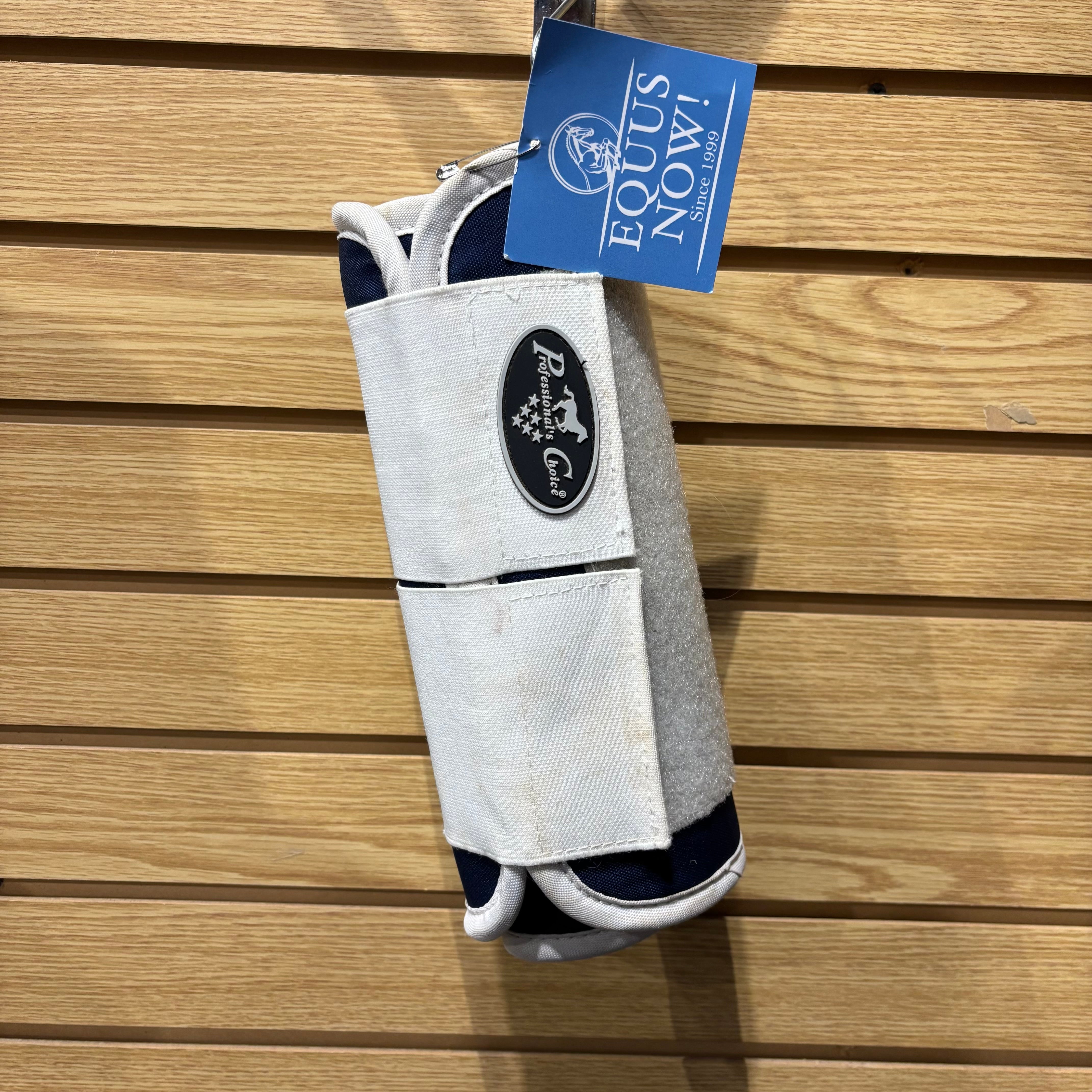Used Blue/White Professional's Choice Magnetic Boots