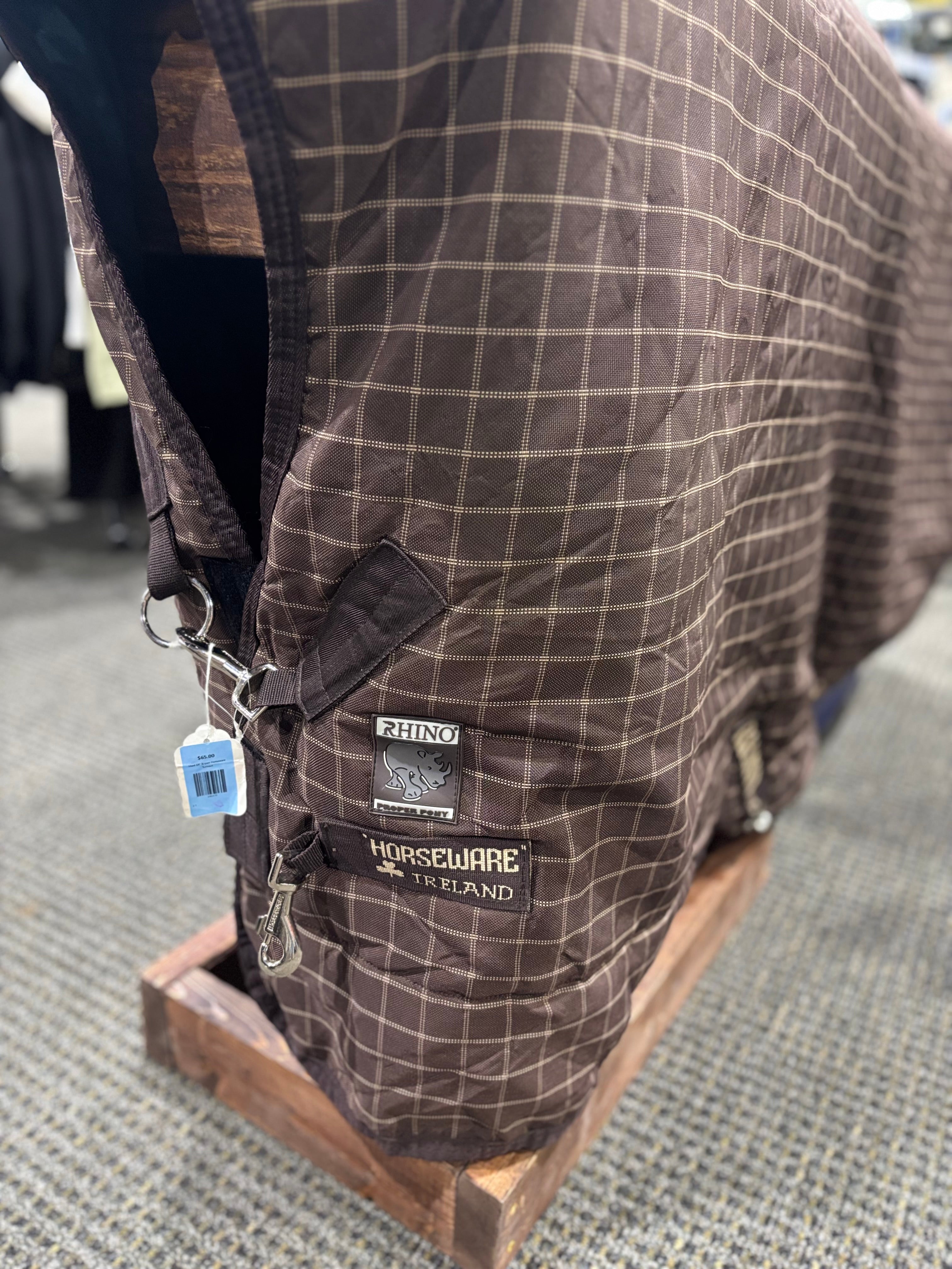 Used 69" Brown Horseware Turnout - 200 gram