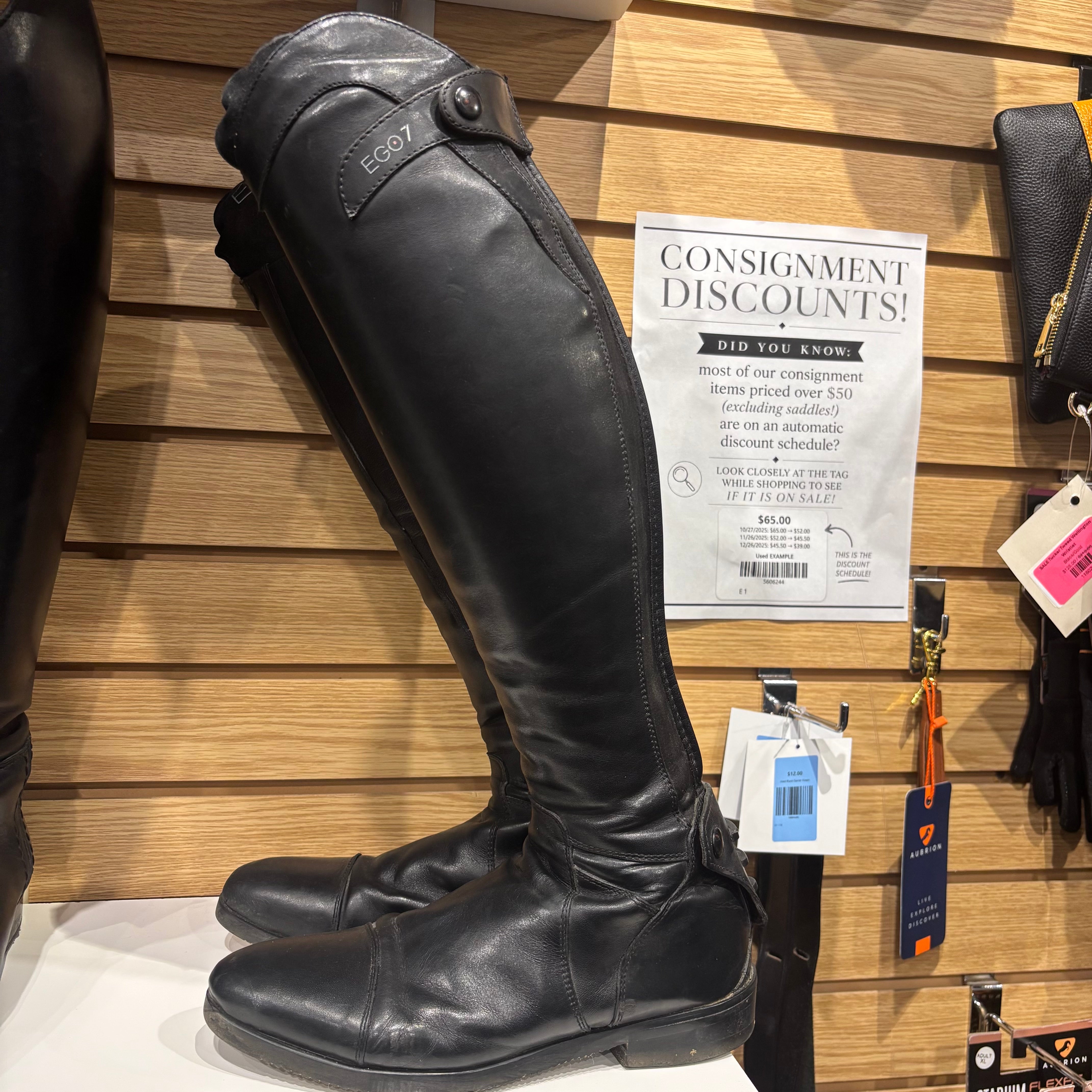 Used Ego 7 38 M/O Tall Boots