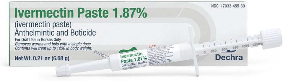 Dechra Ivermectin Paste 1.87% Horse Dewormer