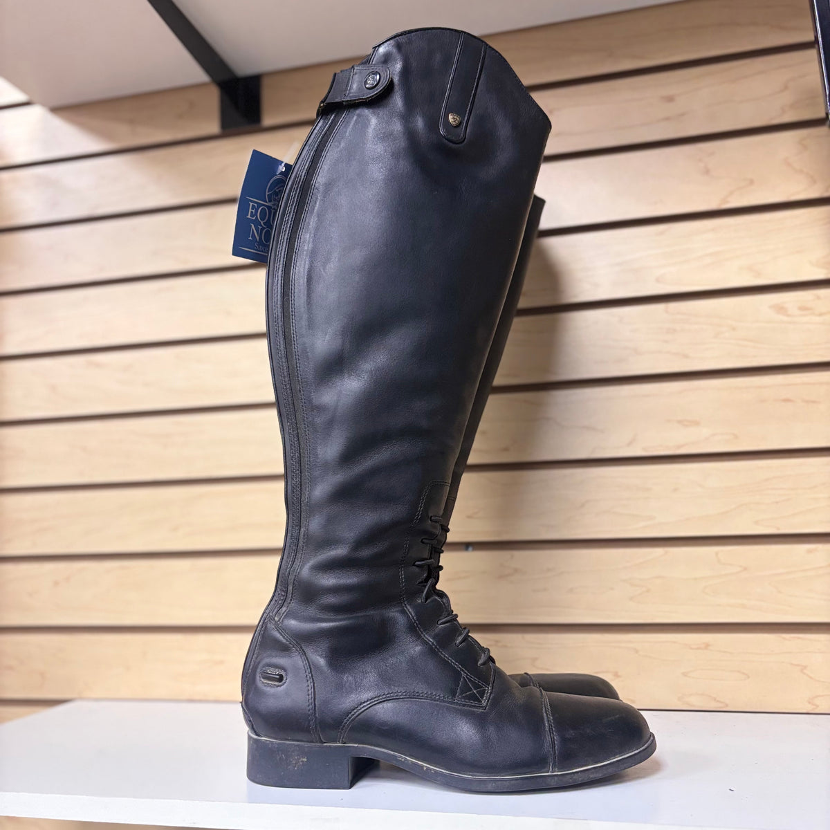 Used 9B Med/Wide Black Ariat Heritage Field Boots