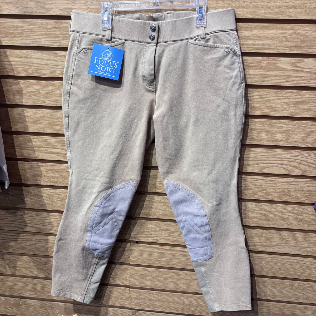 Used 32R Tan Ariat Heritage Knee Patch Breeches