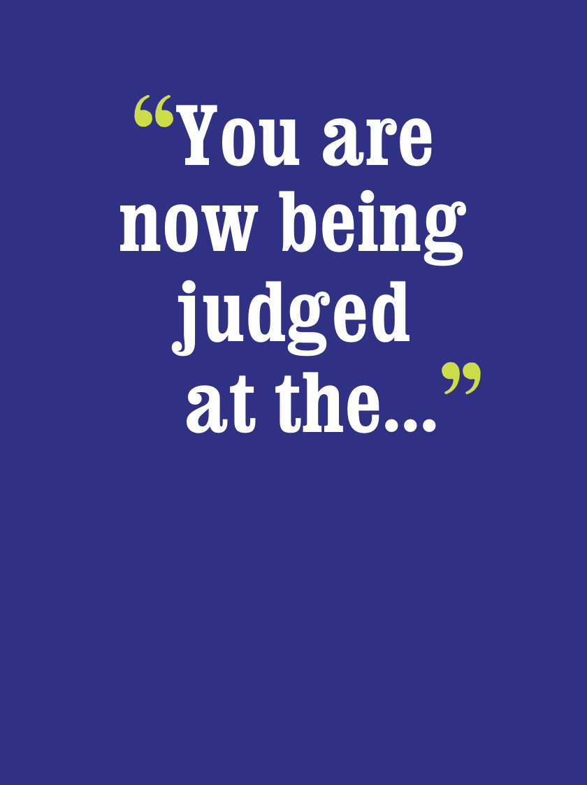 Horse Greeting Birthday Card / You're Now Being Judged