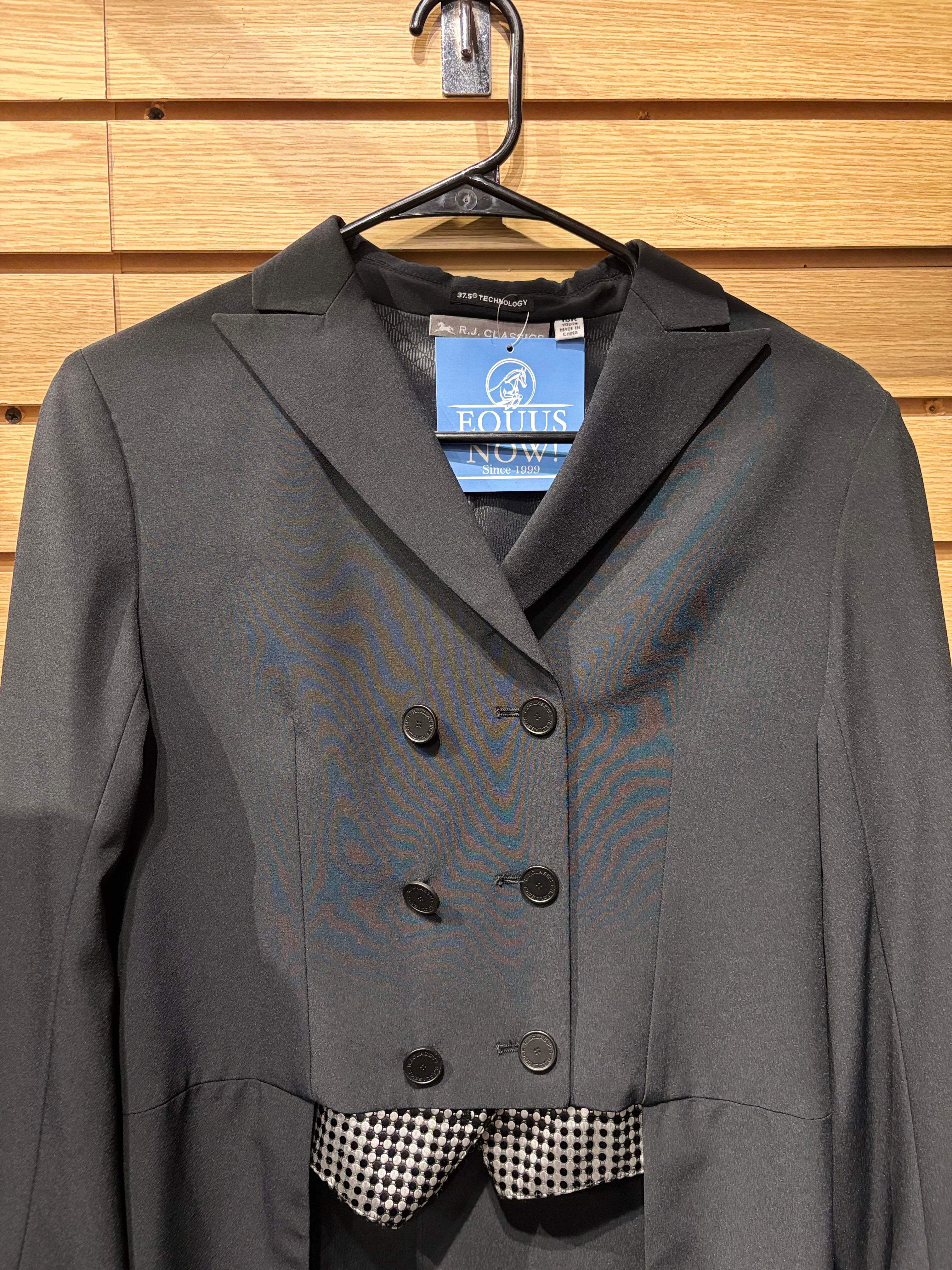 Used Youth 18R Black RJ Classics Grey Label Bailey Shadbelly Coat