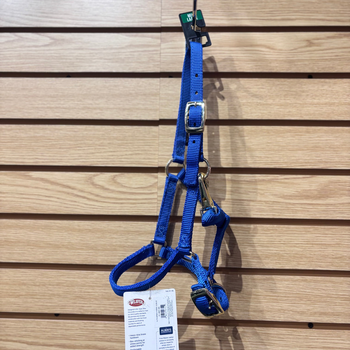 Used Miniature Large Blue Nylon Halter