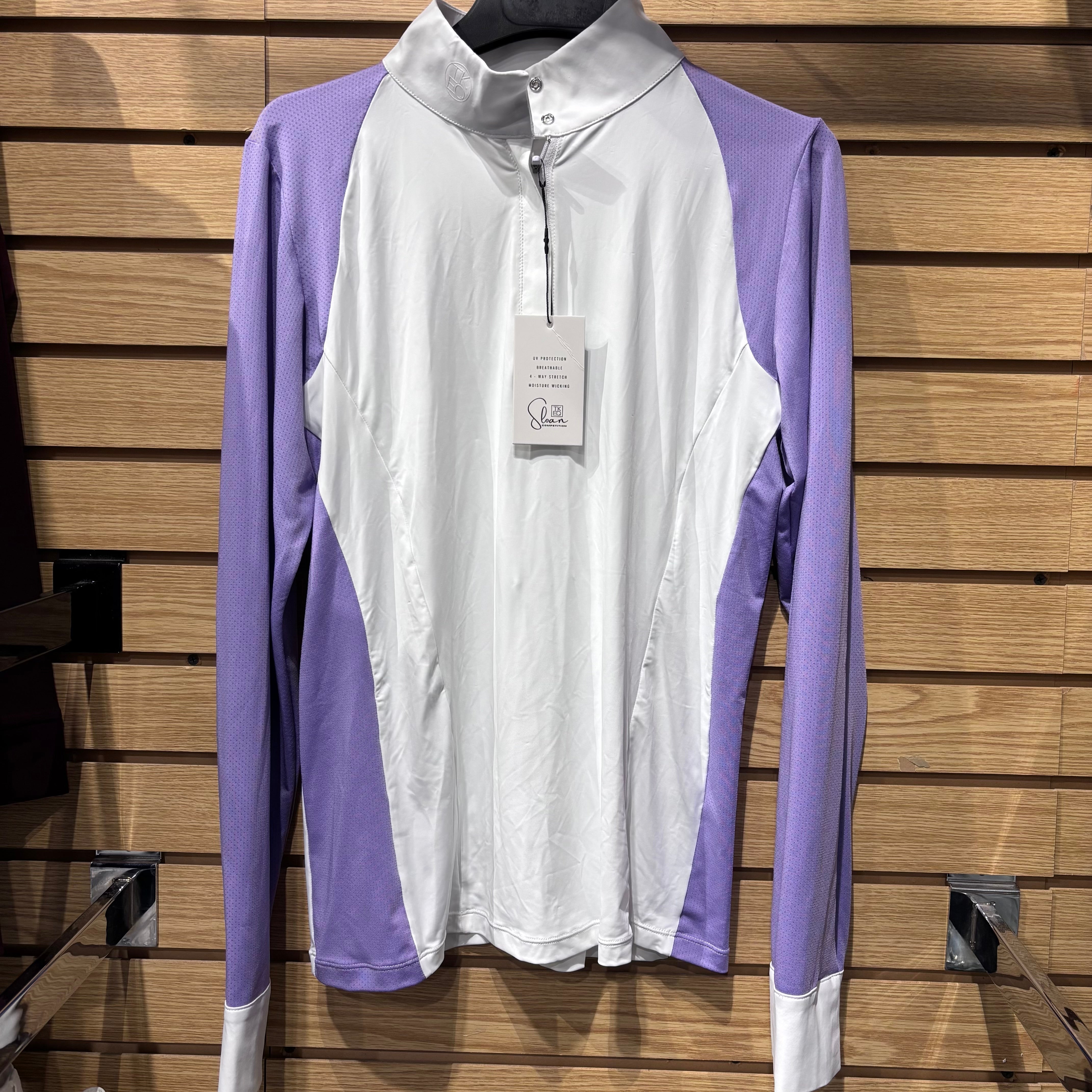 Used TEKEQ Sloan XL White/Purple Show Shirt