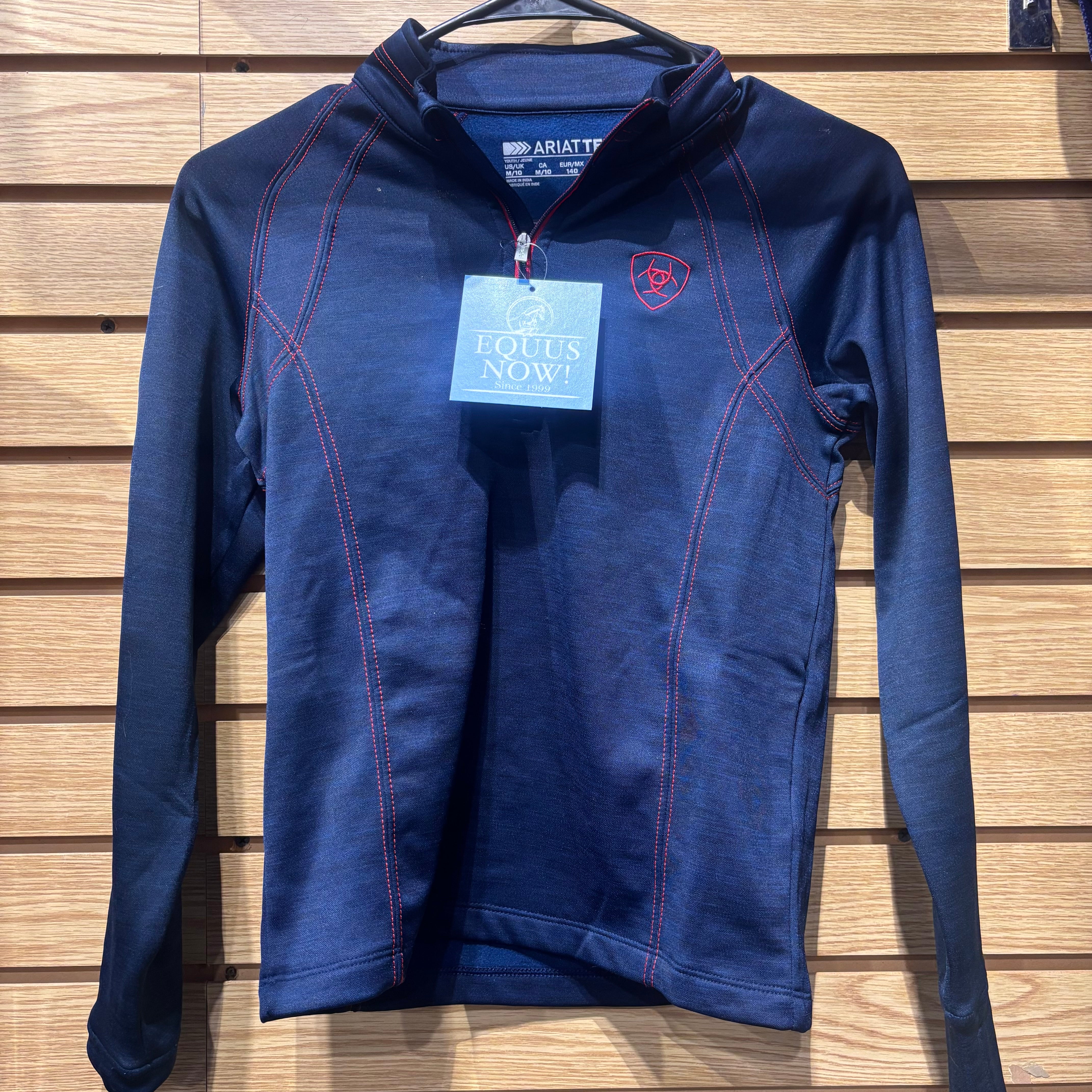 Used Youth Medium Navy AriatTek Winter 1/4 Zip