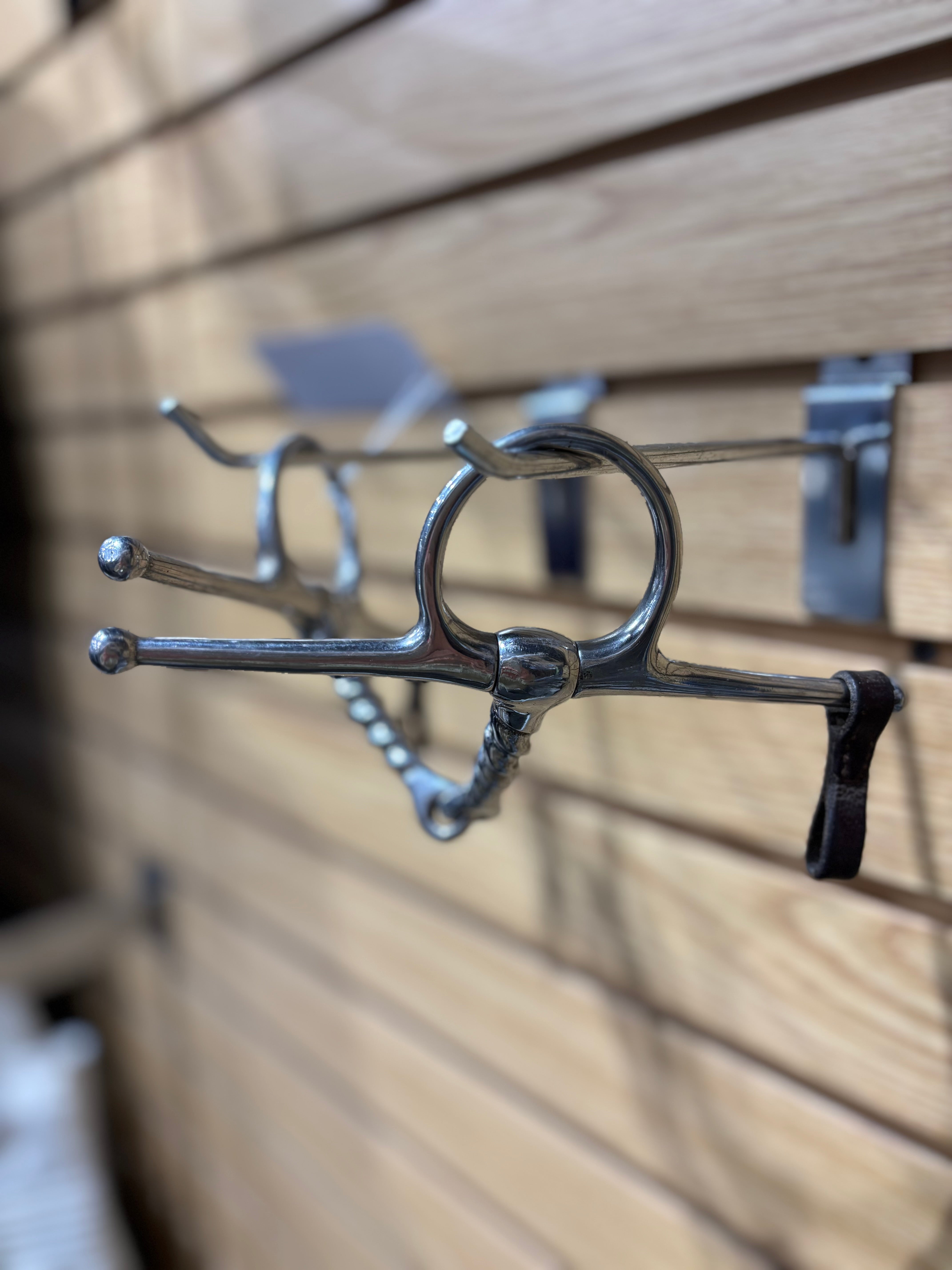Used Full Cheek Twisted Single Jointed Snaffle Bit