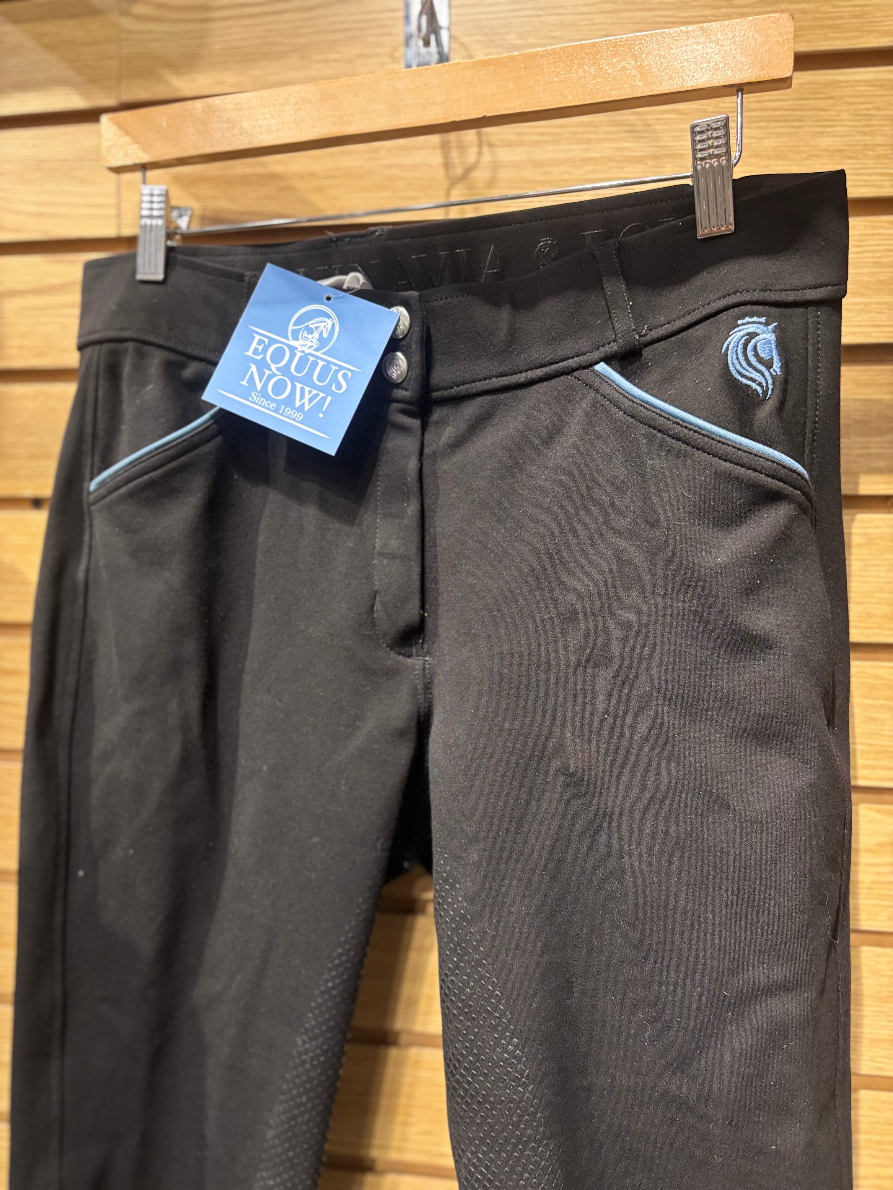 Used 32 Equinavia Silicone Full Seat Breeches Black