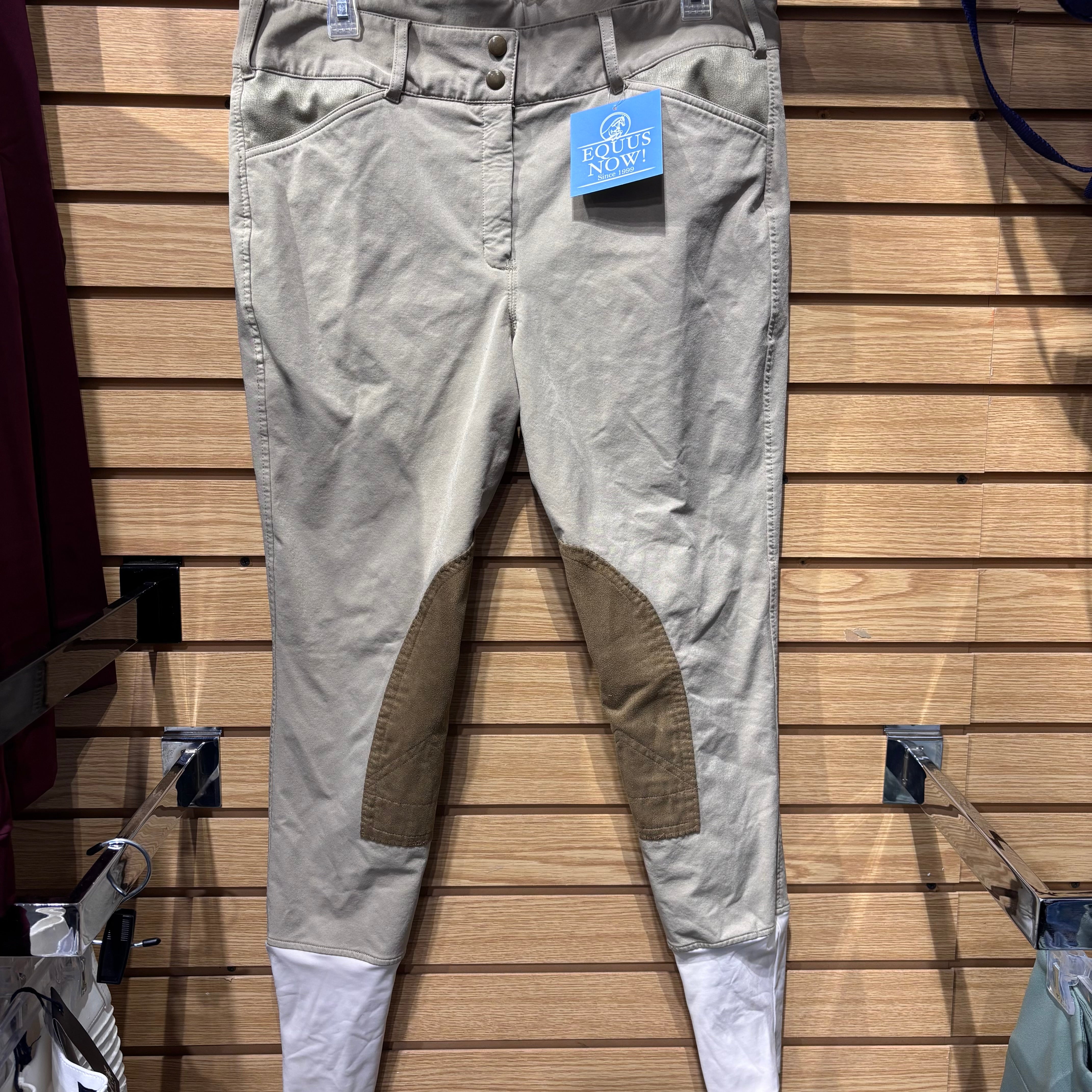 Used 34 Tan Equine Couture Champion Knee Patch Breeches