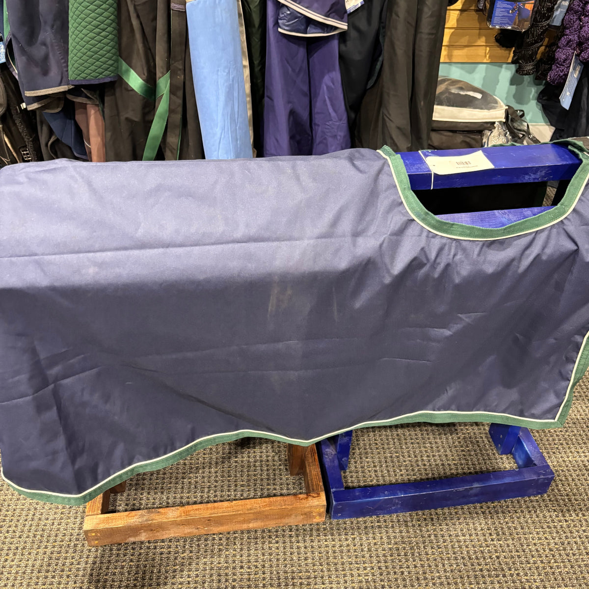 Used Navy Dover Waterproof Quarter Sheet