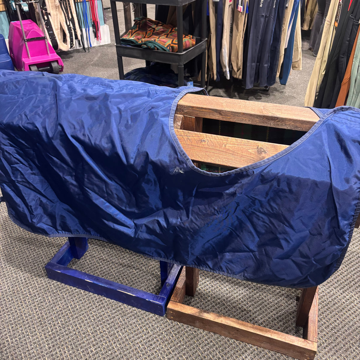 Used Blue/Green Plaid Horseware Quarter Sheet
