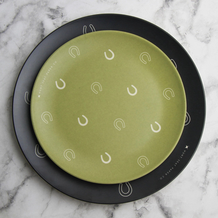 Hunt Seat Paper Co Lucky Olive Side Plate - Set of Four - sku to order - 60031750