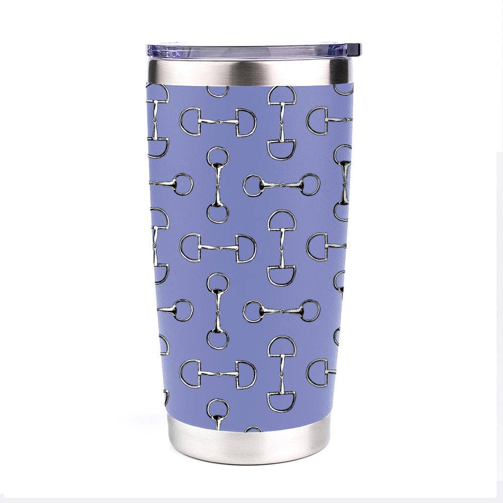 AWST Int'l 20 oz Stainless Steel Tumbler-Lila Vintage Snaffle Bit