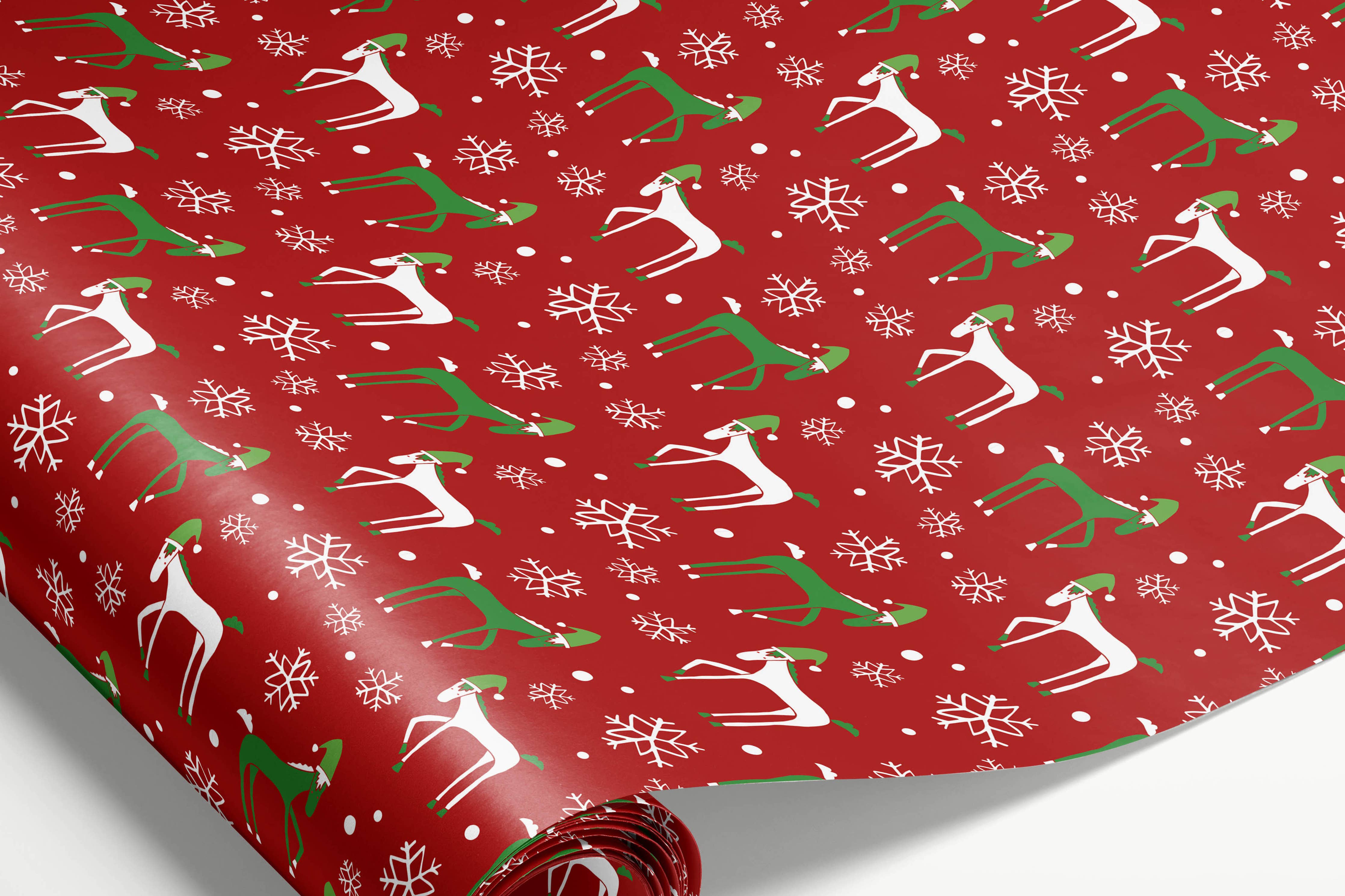 Mare Modern Goods - Santa Ponies Wrapping Paper 