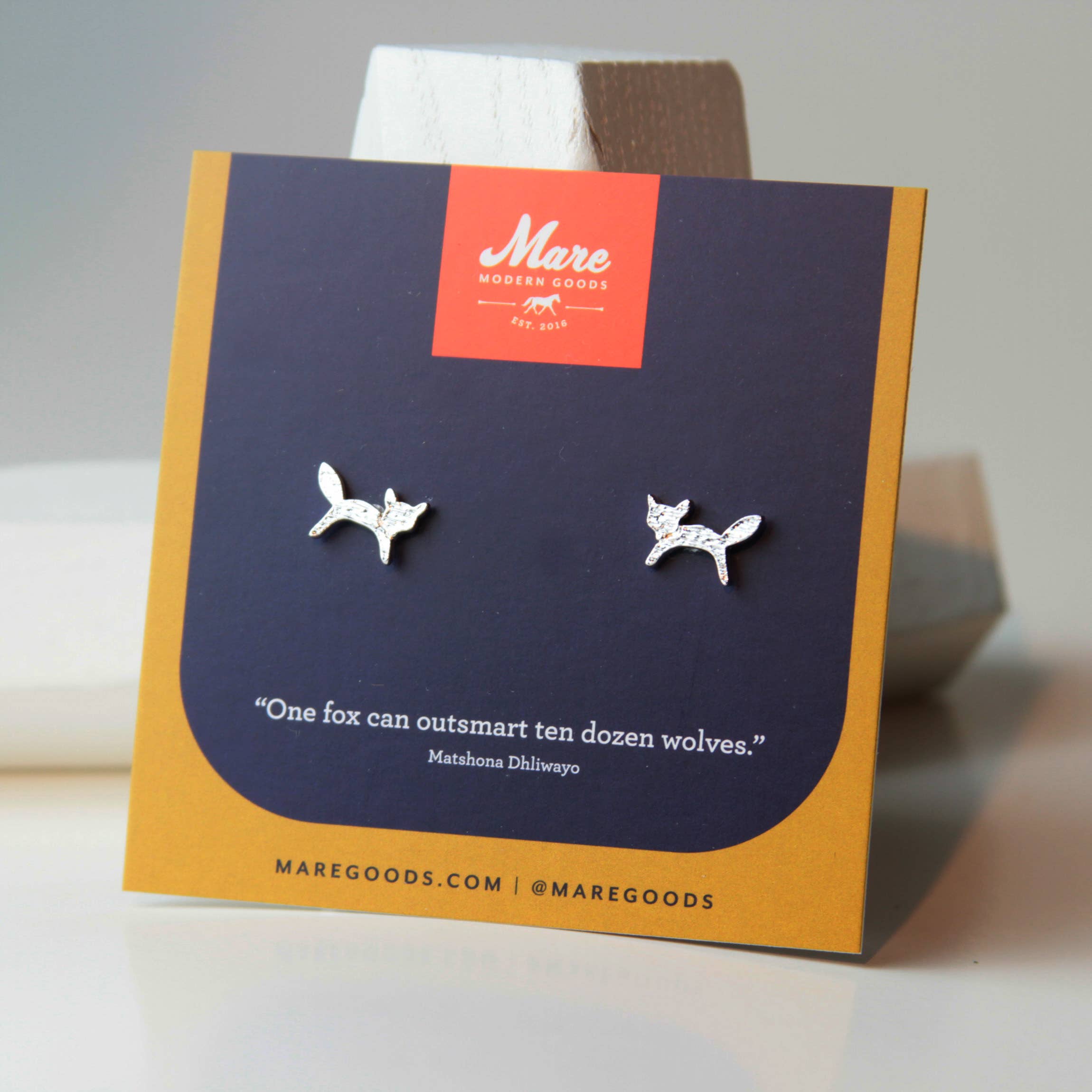 Foxy Studs Silver