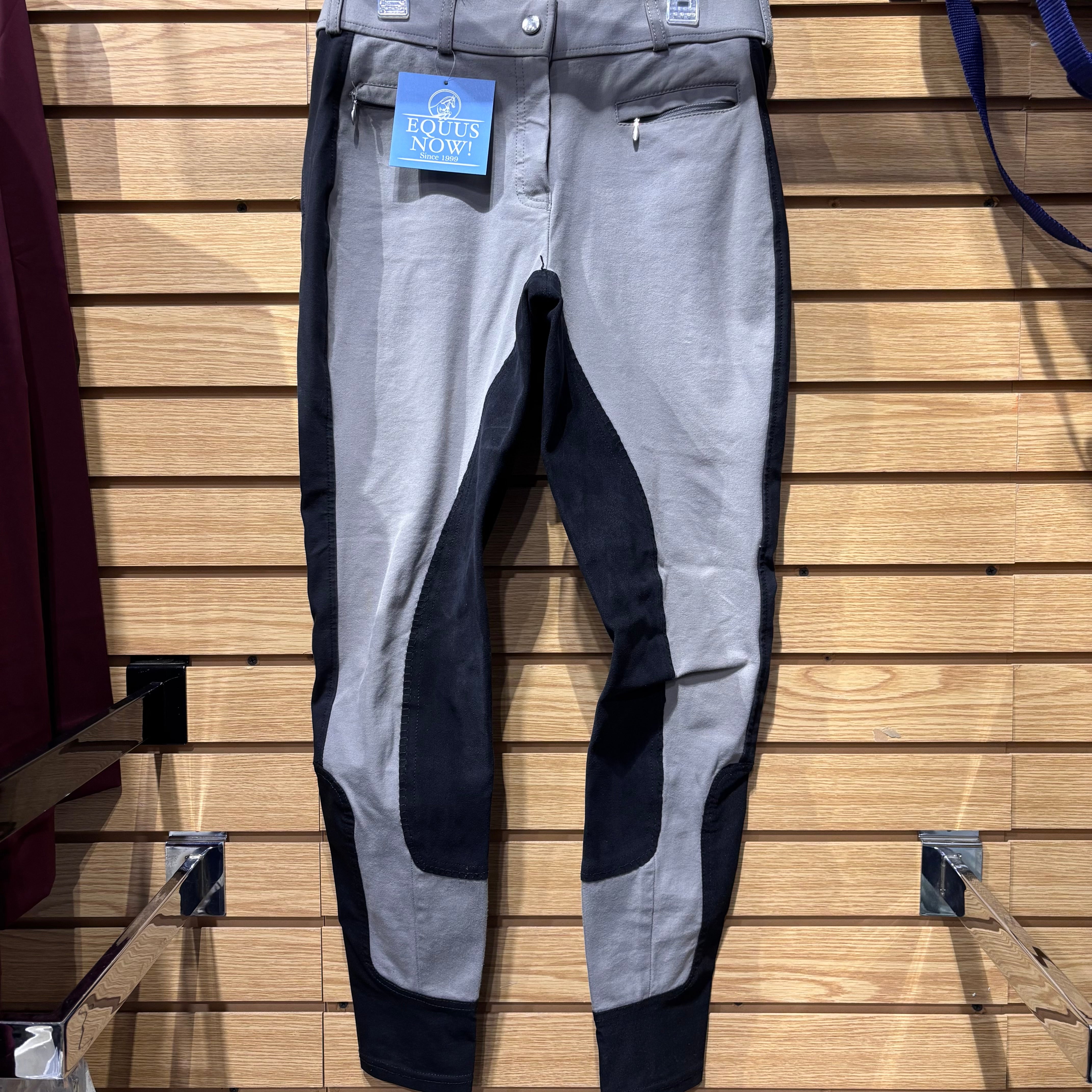 Used 30 Grey/Black Dover Full Seat Breeches