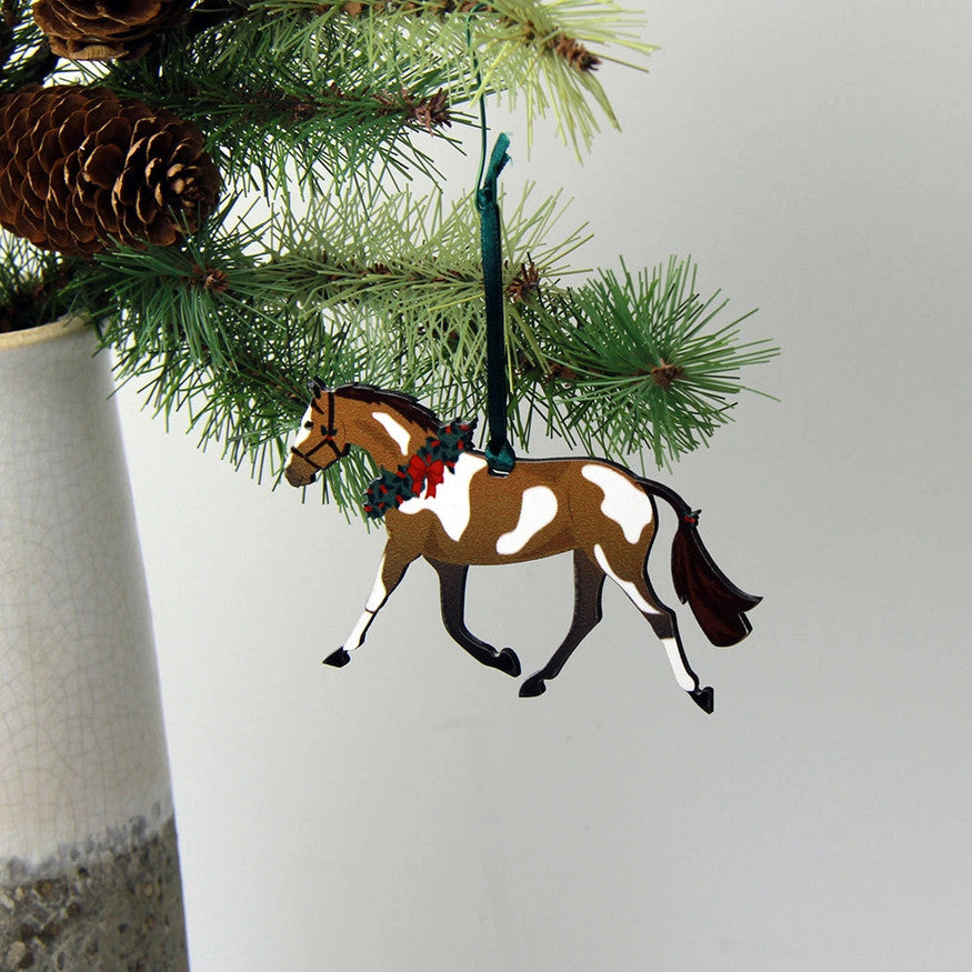 Hunt Seat Paper Co Pinto Pony Ornament - sku to order - 60031704