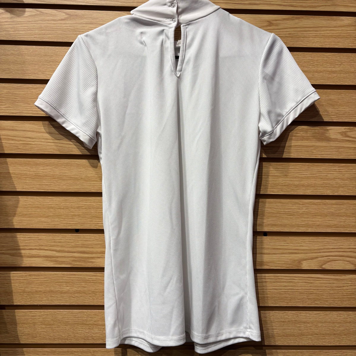 Used Large White Cavalliera Show Shirt Short Sleeve