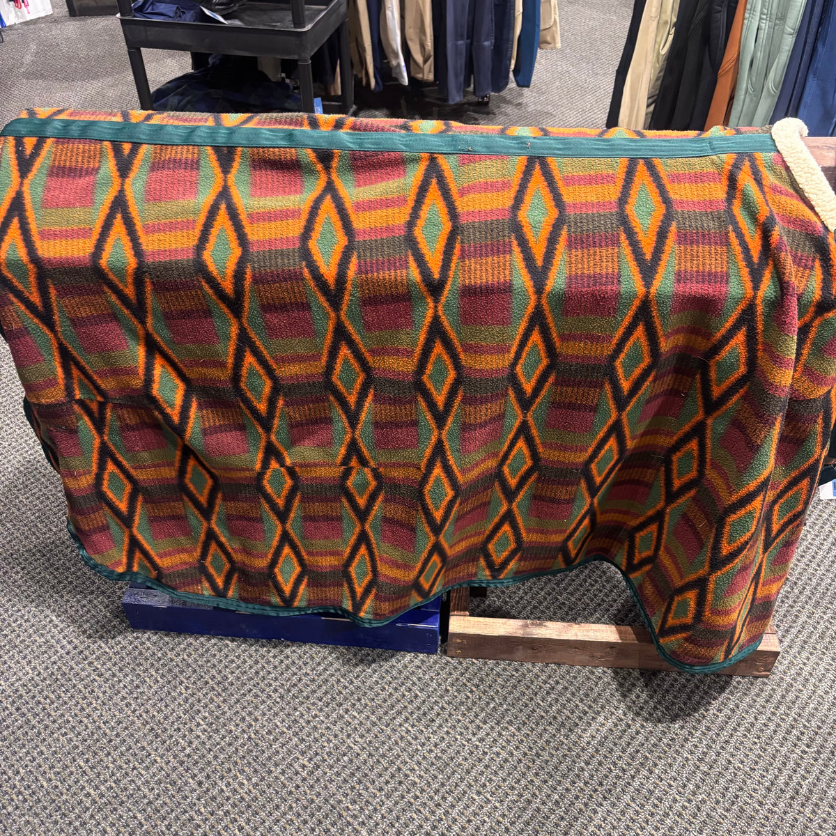 Used 70" Multi Color Starting Box Designs Fleece Cooler