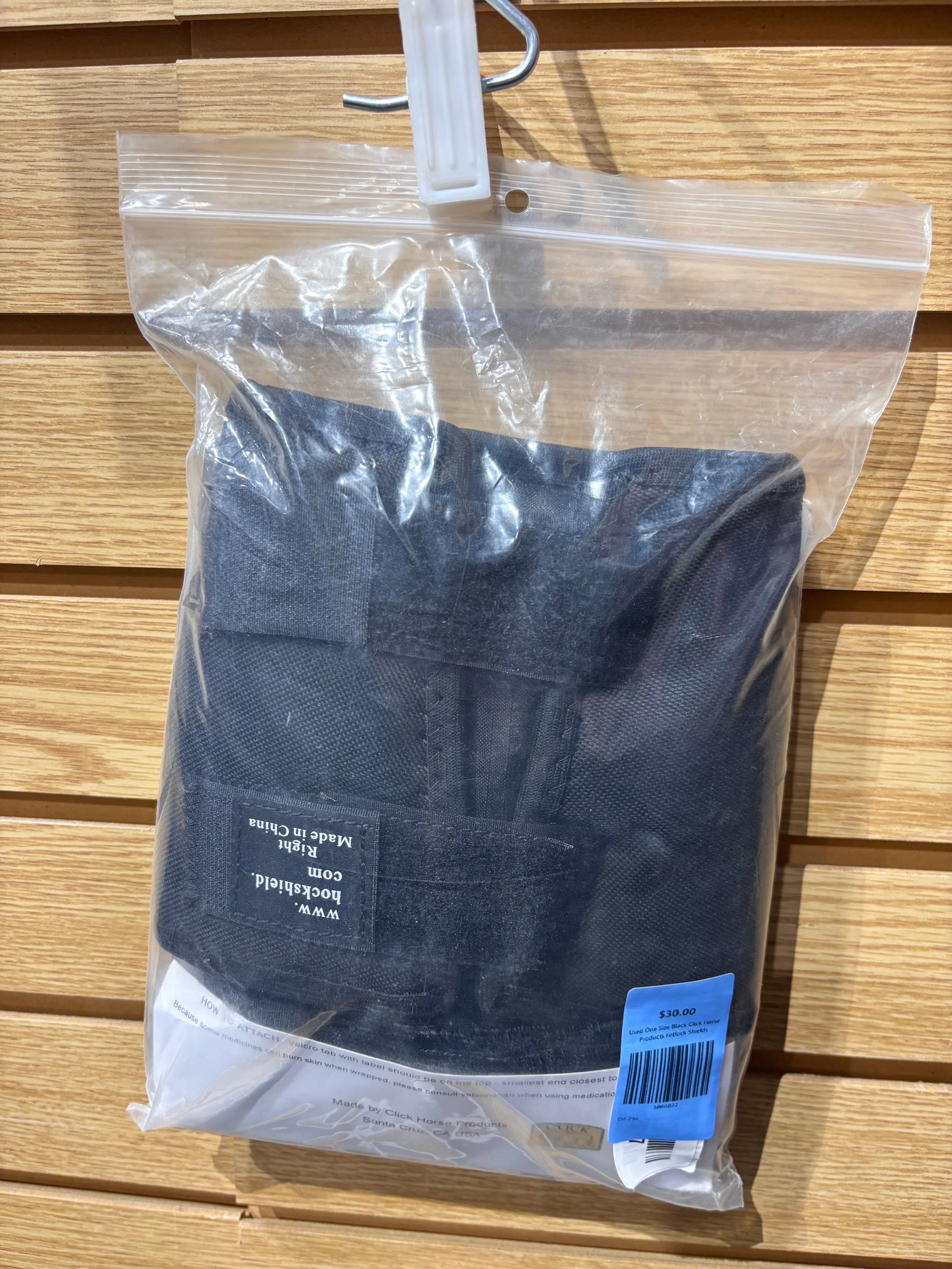 Used One Size Black Click Horse Products Fetlock Shields