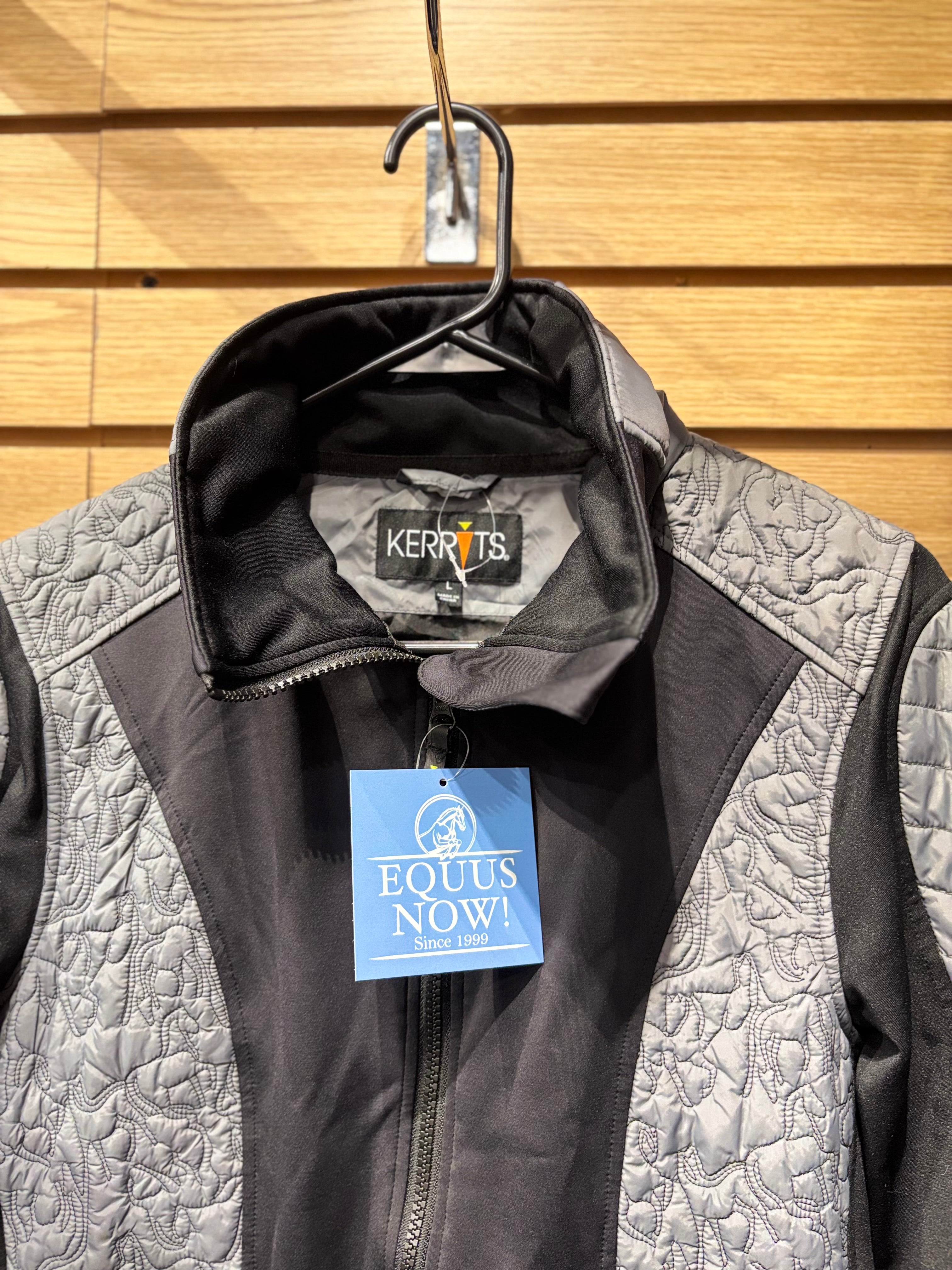 Used Large Grey/Black Kerrits Jacket