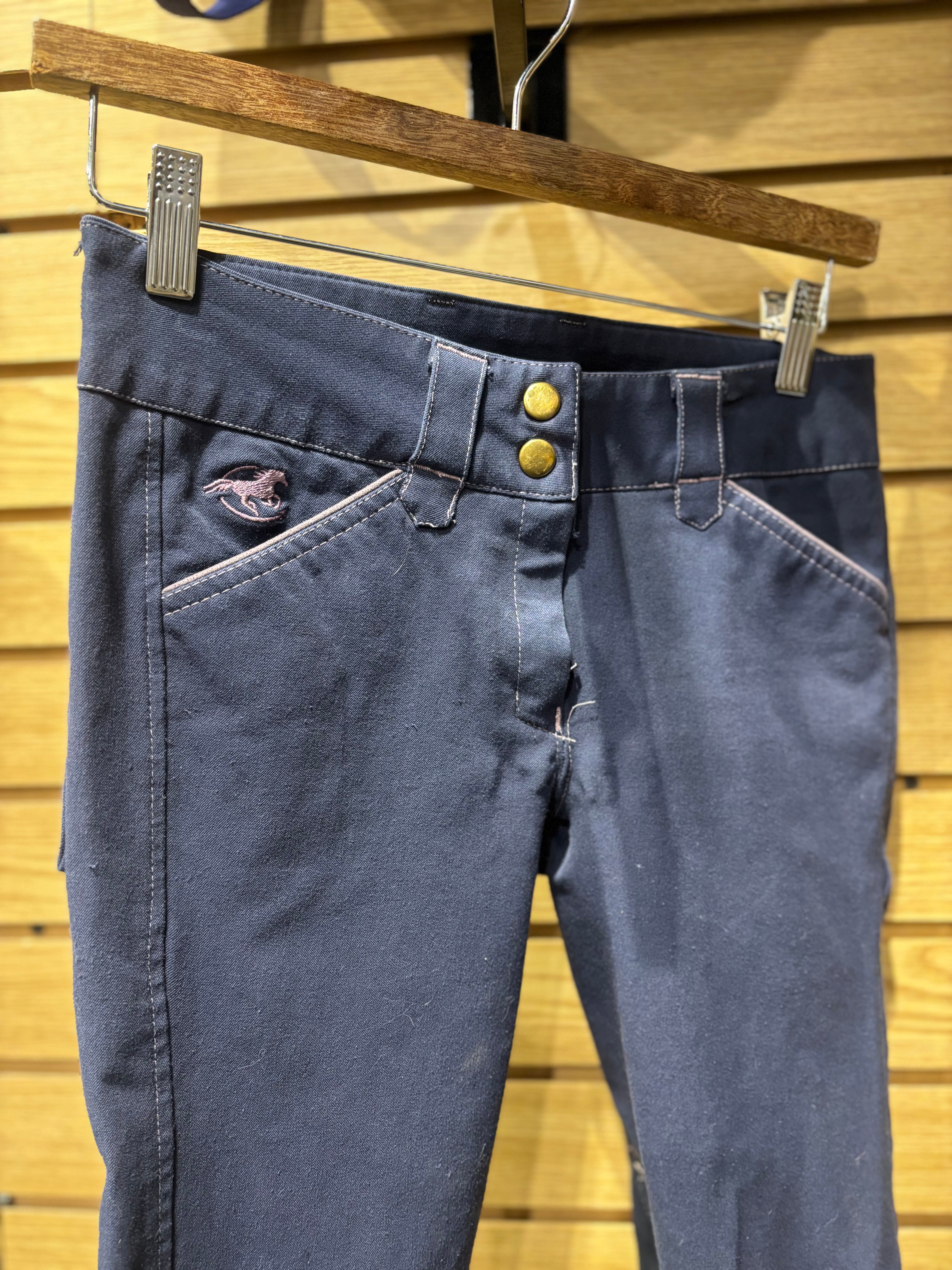 Used 22R Navy/Purple Smartpak Breeches
