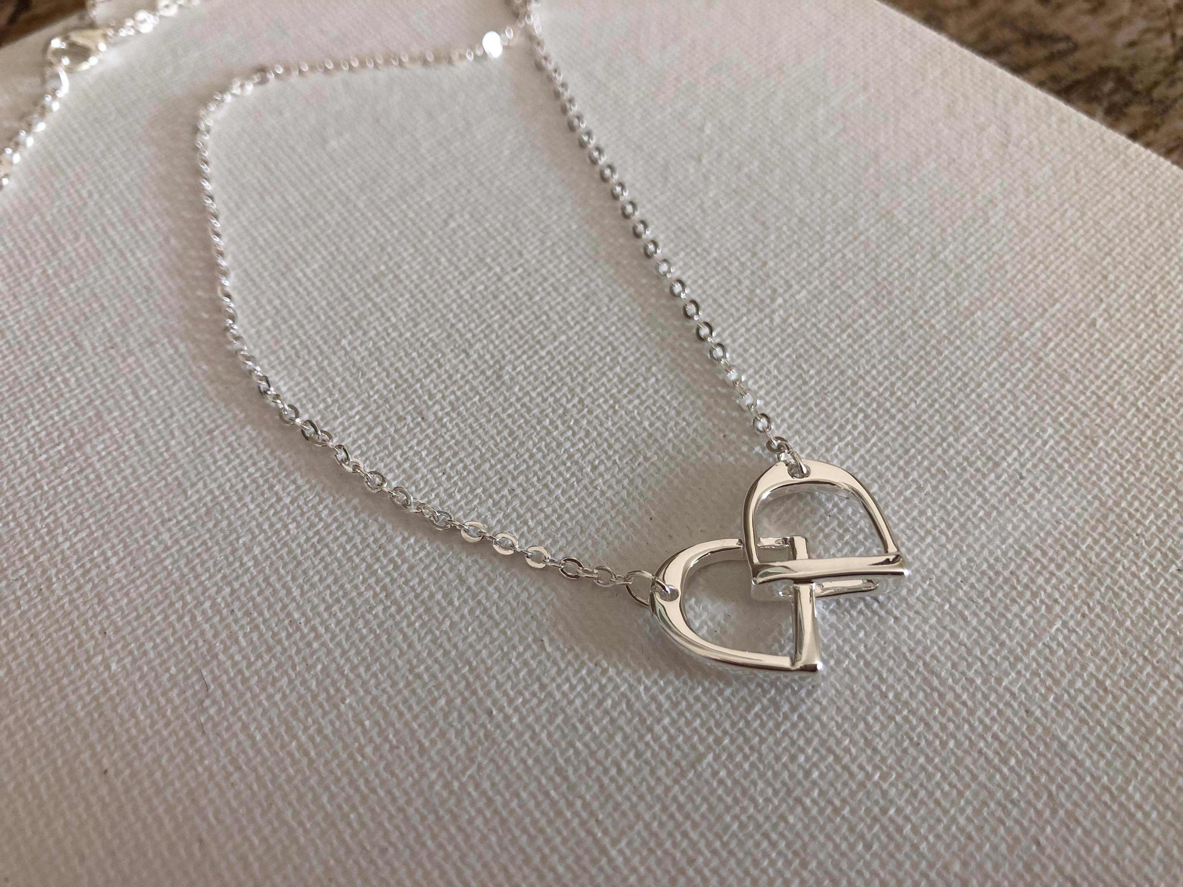 English Stirrup Petite Necklace