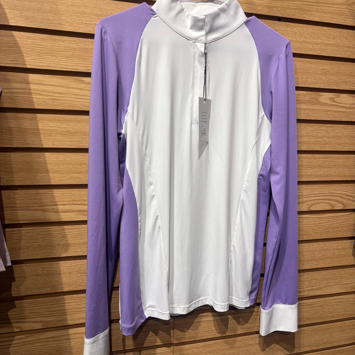 Used TKEQ Sloan XL White/Purple Show Shirt
