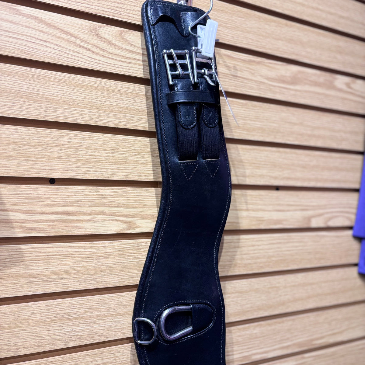 Used 30" Black Leather Dressage Girth